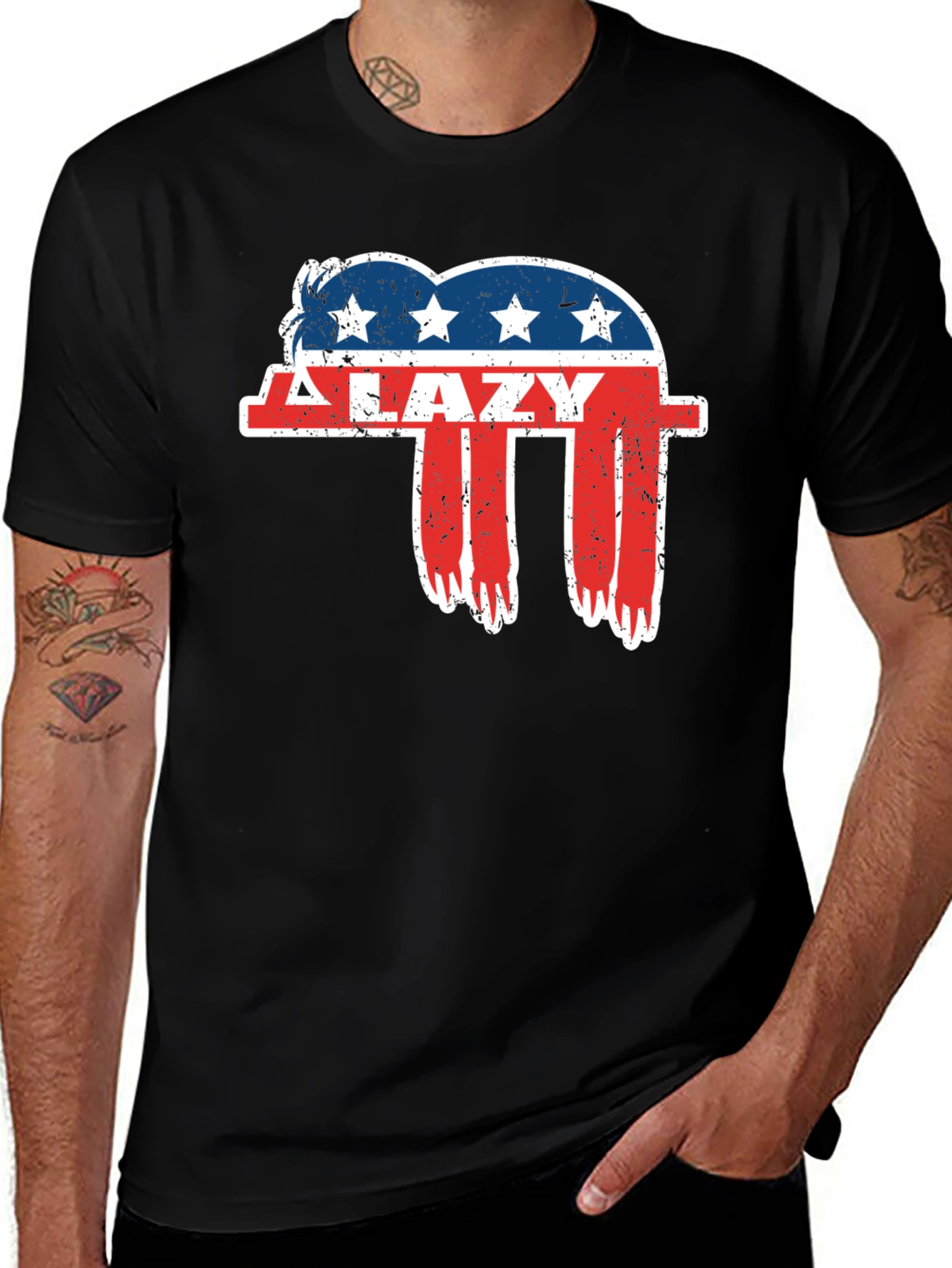 Variant 29 of LAZY Elephant Political T-Shirt