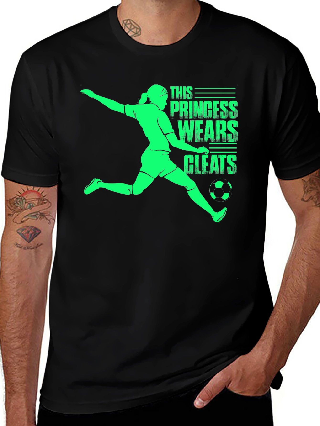 Variant 17 of Princess Wears Cleats Graphic T-Shirt