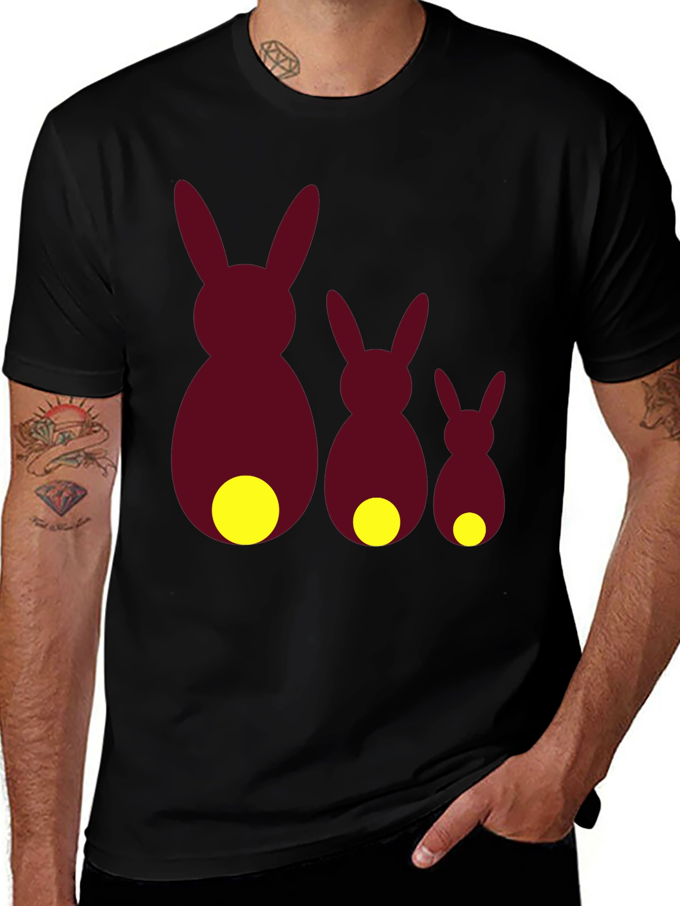 Variant 22 of Whimsical Bunny Family T-Shirt