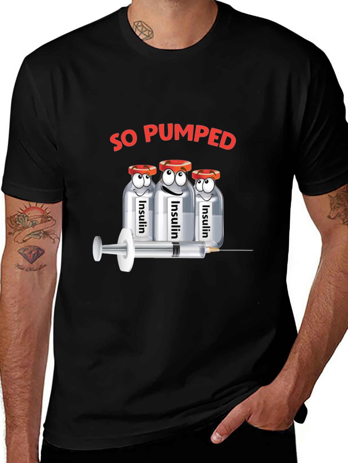 Variant 2 of So Pumped Insulin Graphic T-Shirt