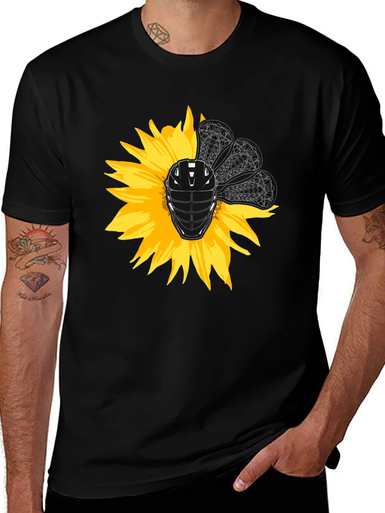 Variant 24 of Sunflower Lacrosse T-Shirt
