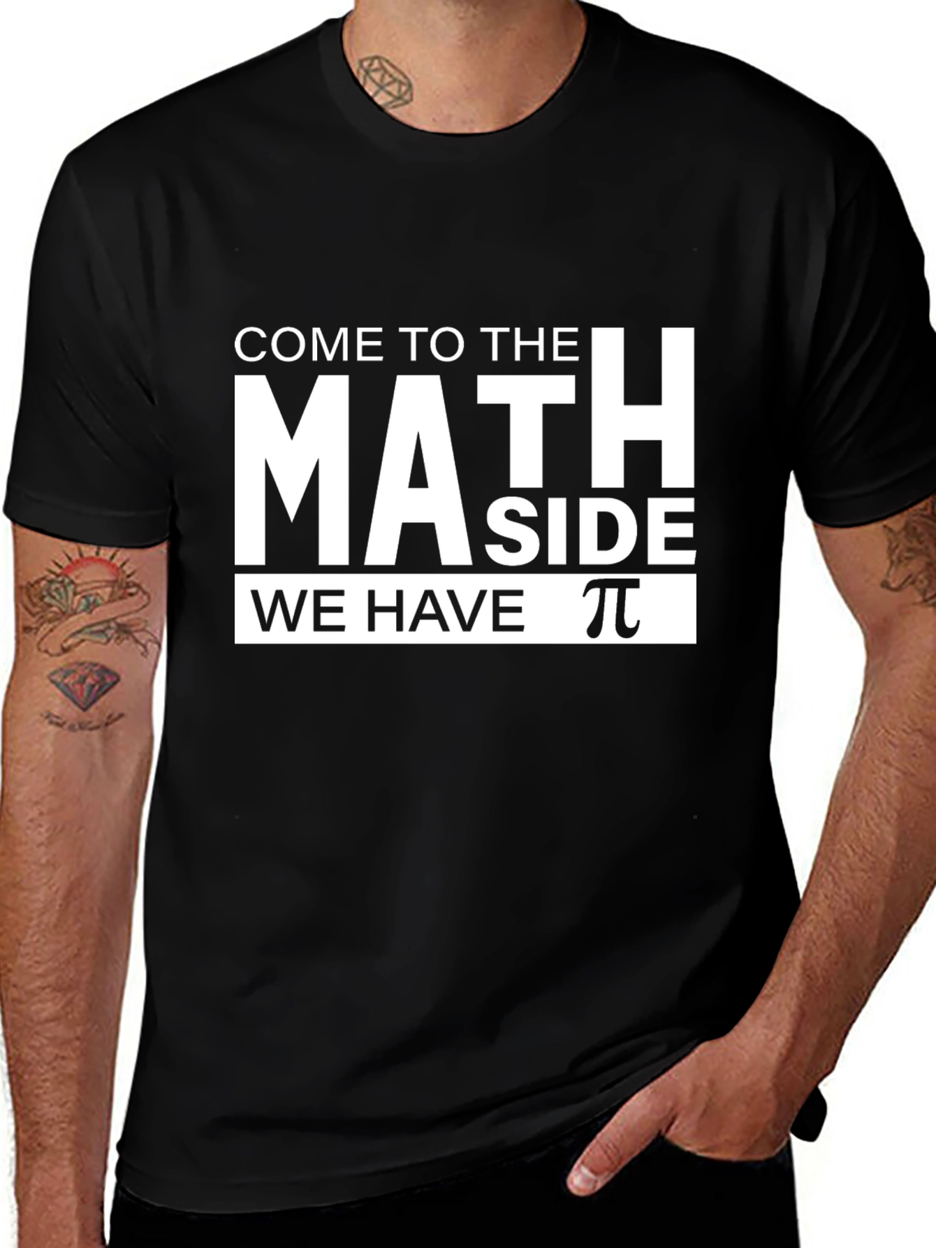 Variant 8 of Math Side T-Shirt - Pi Symbol Funny Geek Tee