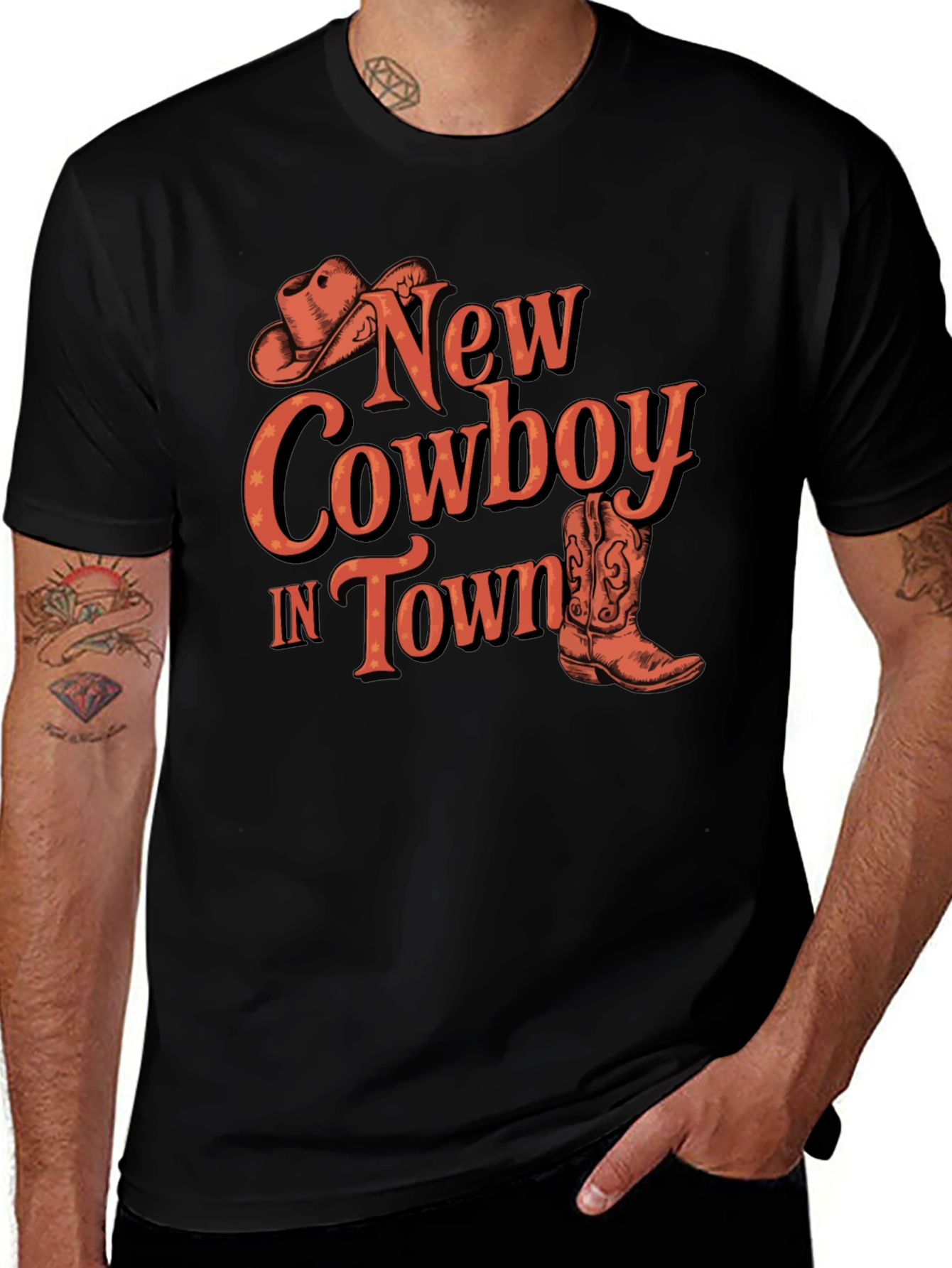 Variant 18 of New Cowboy In Town Graphic Tee