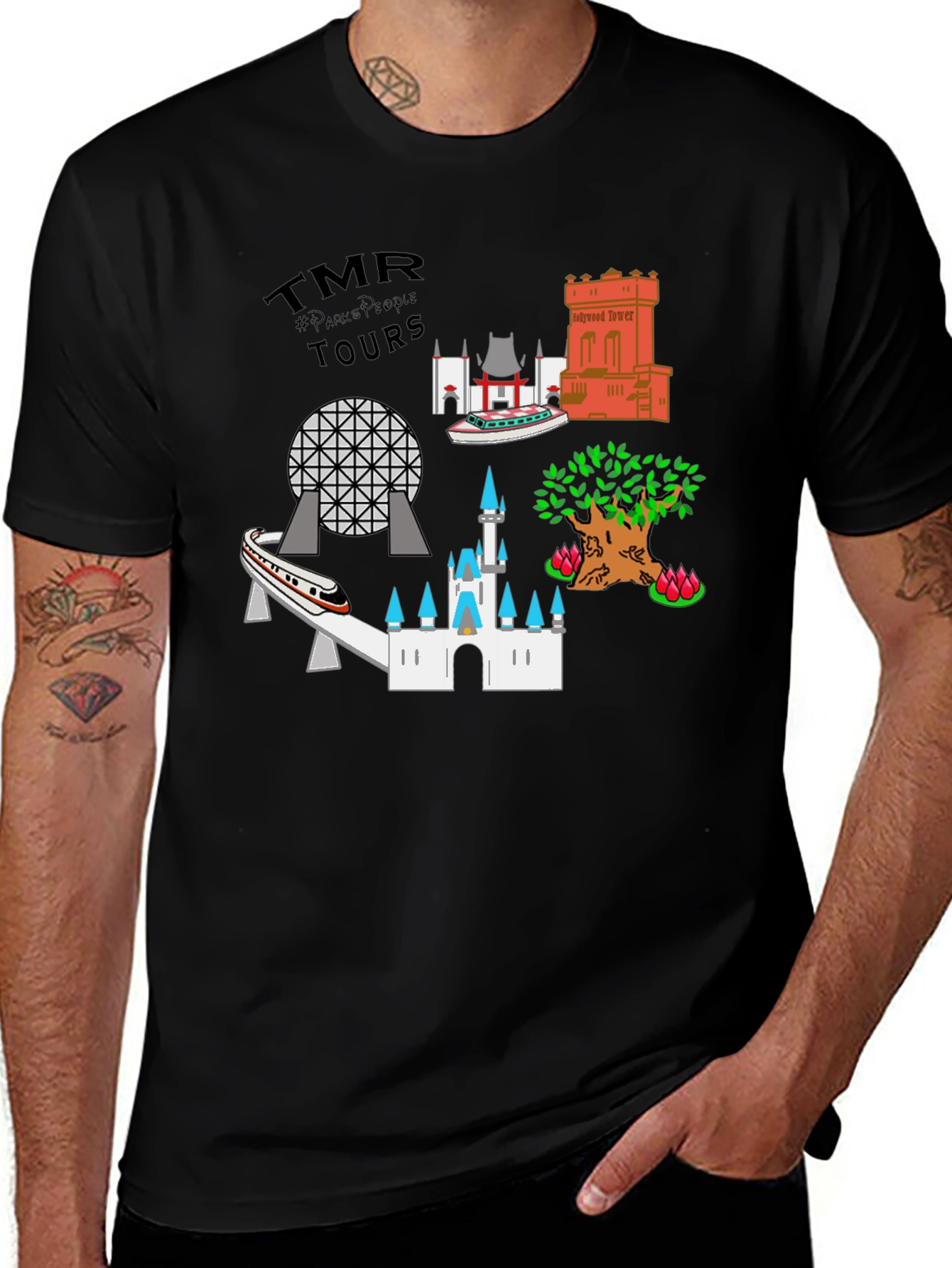 Disney Parks Landmarks Tour T-Shirt