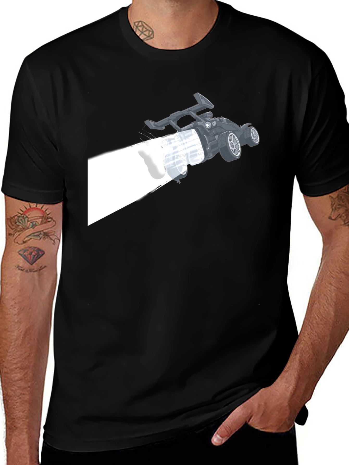 Rocket League Car Black T-Shirt