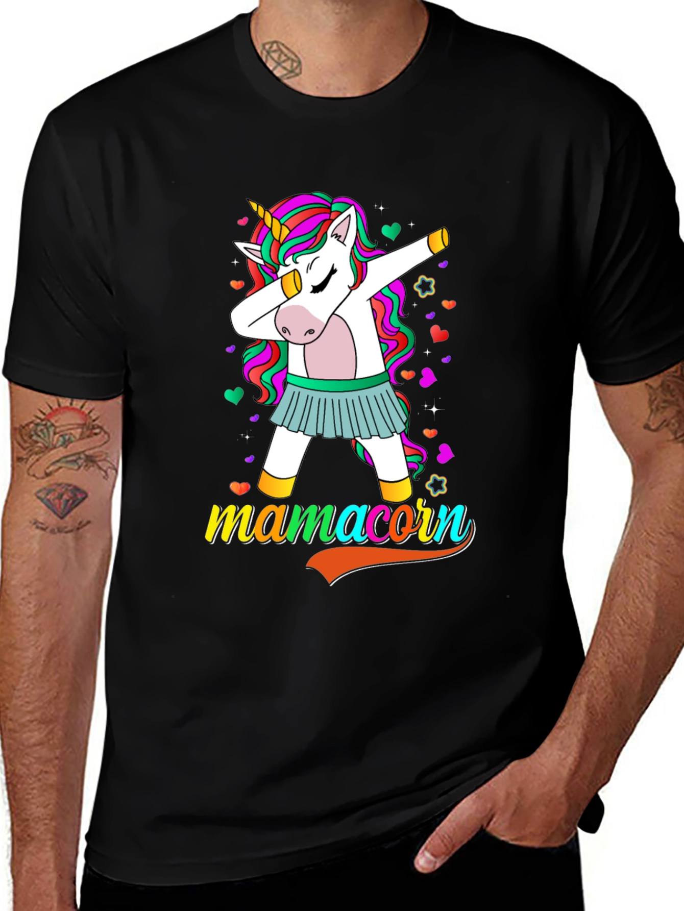 Mamacorn T-Shirt - Fun Unicorn Dab Graphic Tee