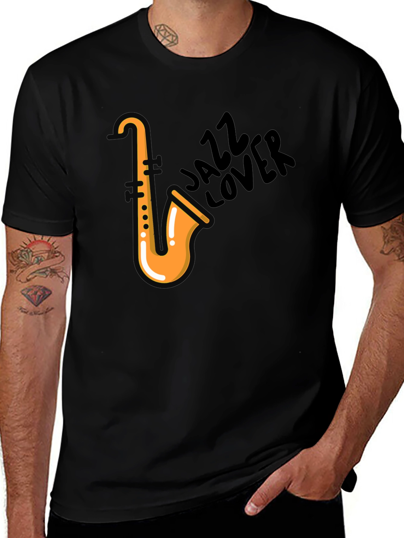 Jazz Lover T-Shirt - Saxophone Design