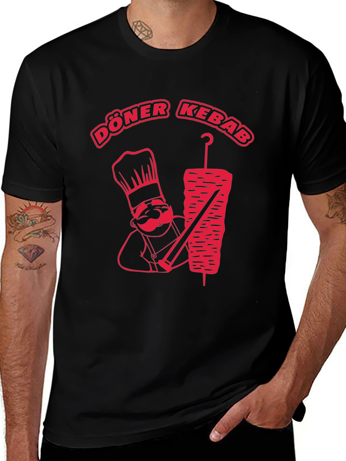 Variant 21 of Döner Kebab Chef T-Shirt - Foodie Apparel