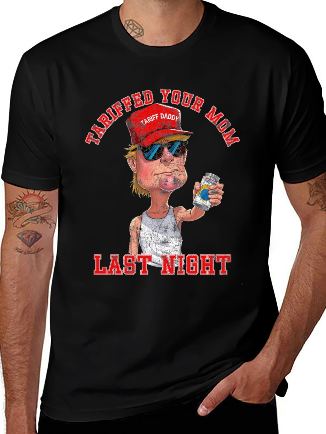 Variant 10 of Tariff Daddy T-Shirt - Last Night Humor Tee