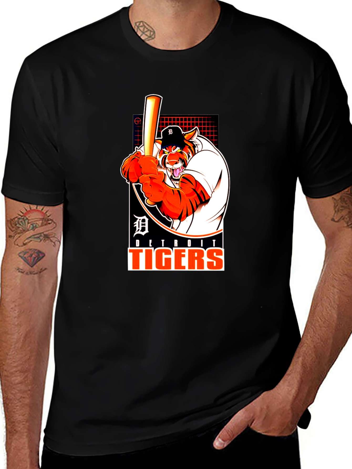 Detroit Tigers Cartoon T-Shirt - Baseball Fan Apparel
