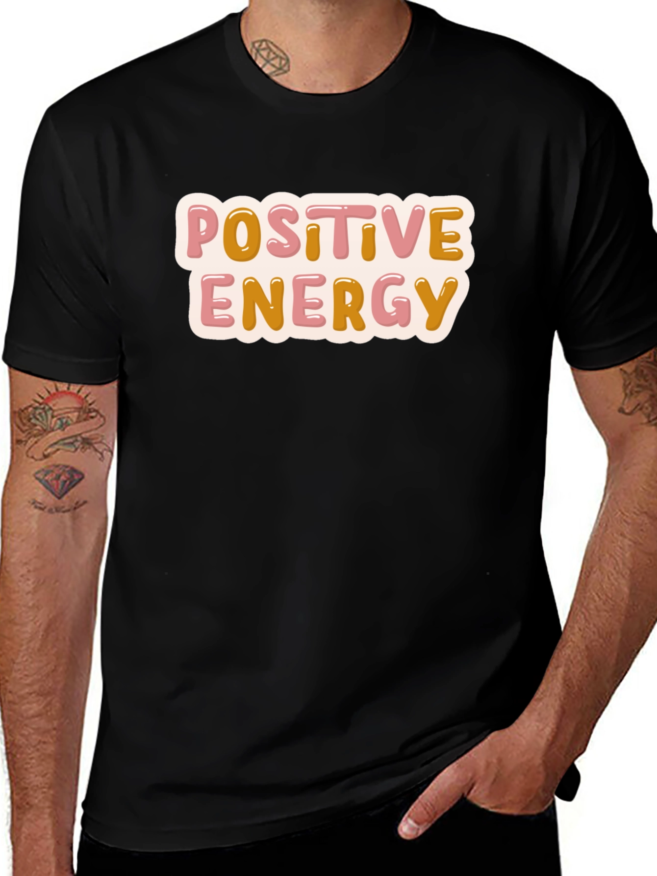 Black Positive Energy Black T-Shirt main image
