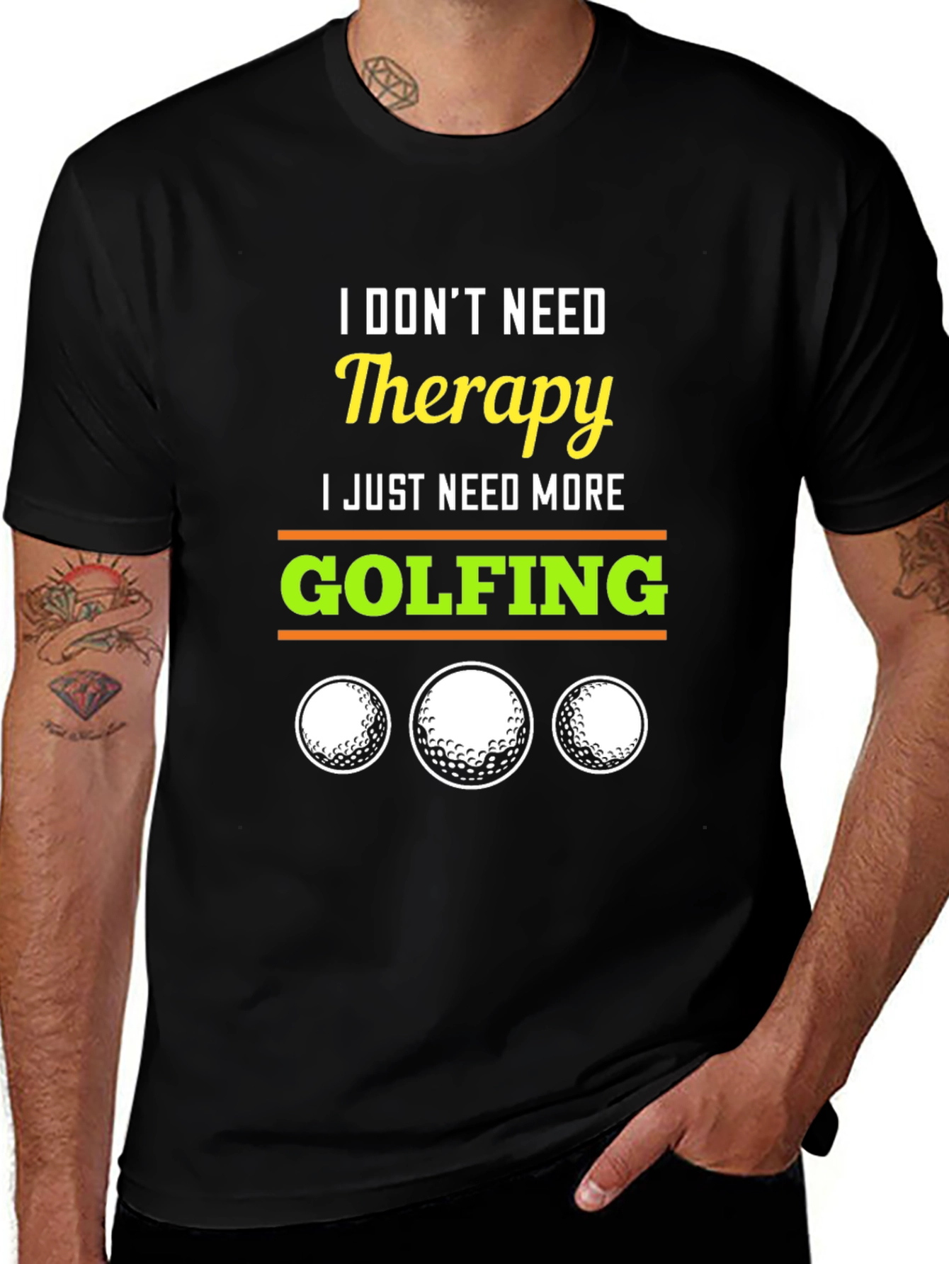 Variant 27 of Golf Therapy T-Shirt - Golfer Gift Tee
