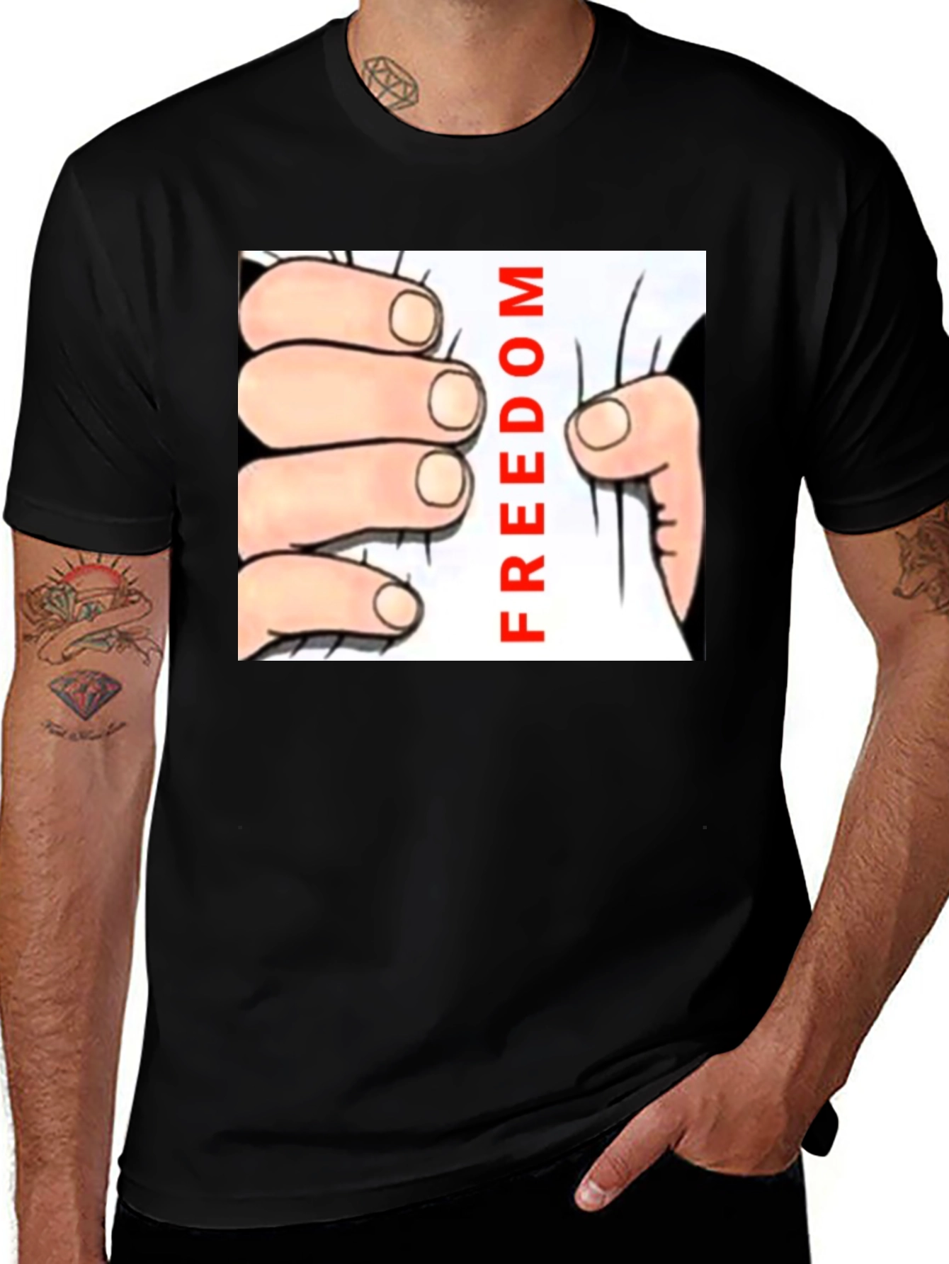 Variant 9 of Freedom Graphic T-Shirt
