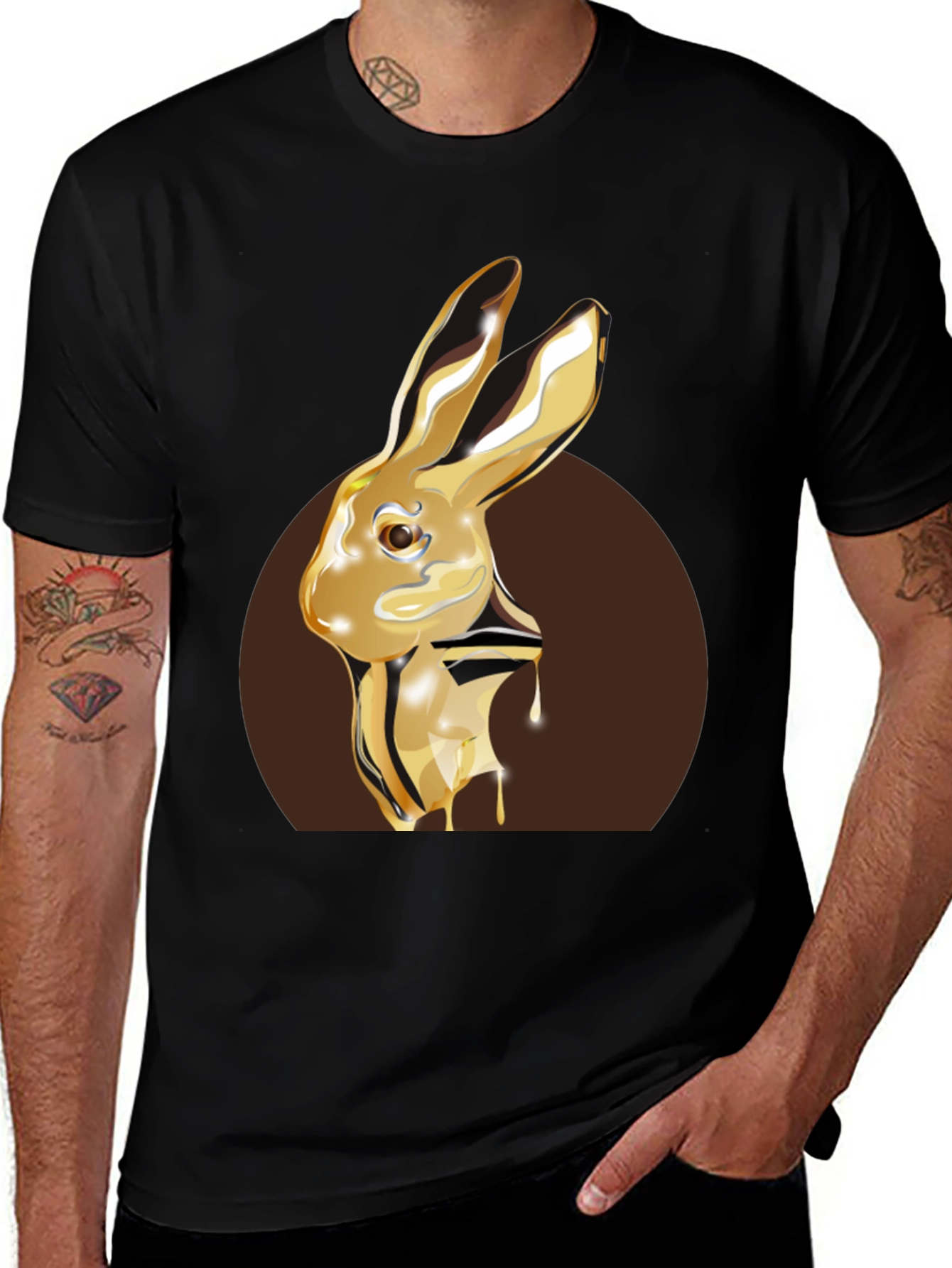 Black Golden Honey Bunny T-Shirt main image