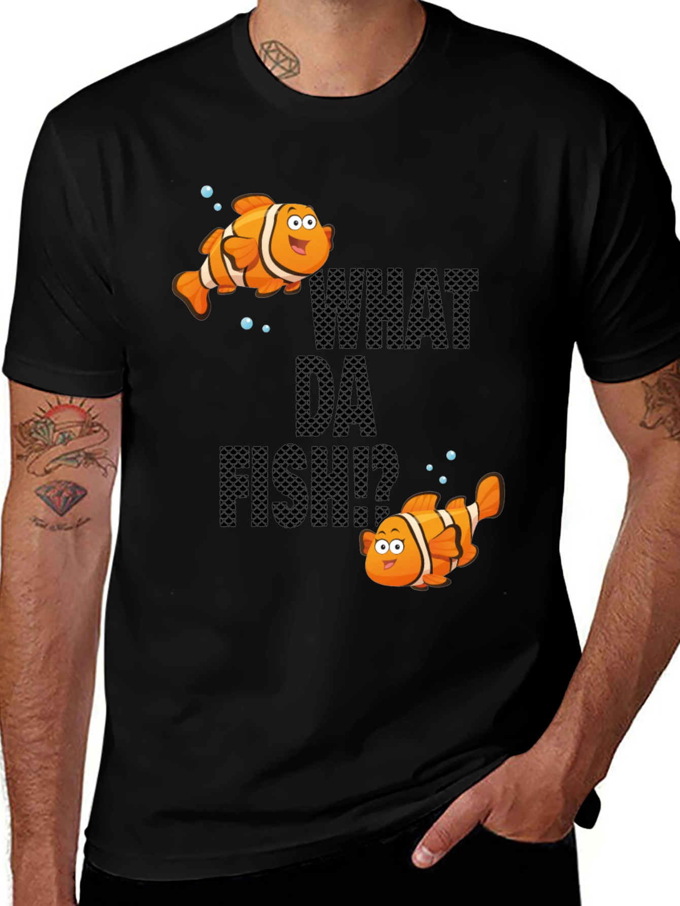 Variant 2 of Funny What Da Fish T-Shirt