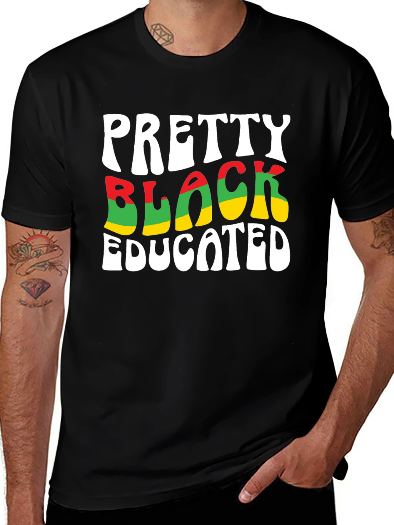 Variant 29 of Pretty Black Educated Graphic Tee