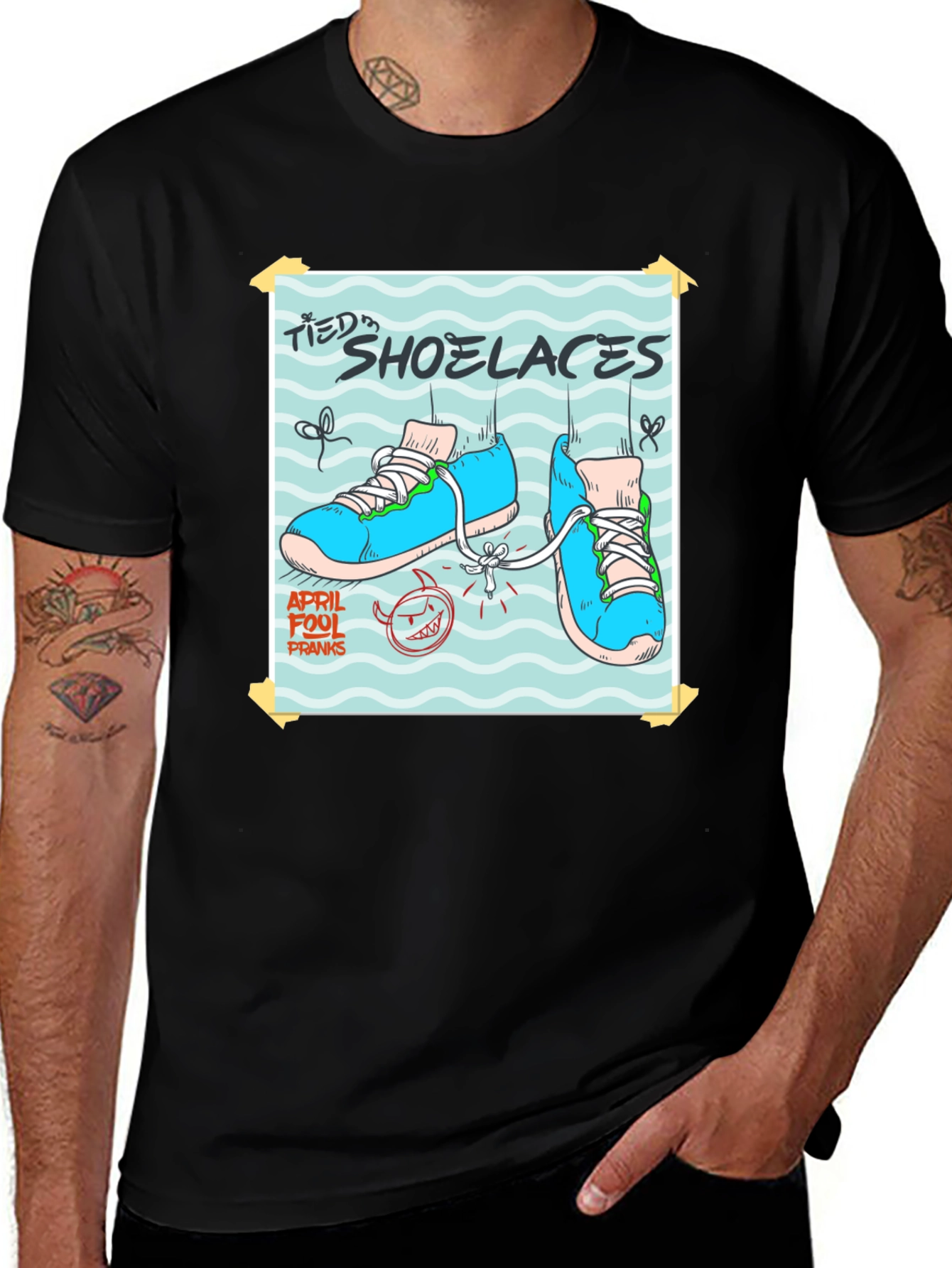 April Fool's Shoelaces Prank T-Shirt