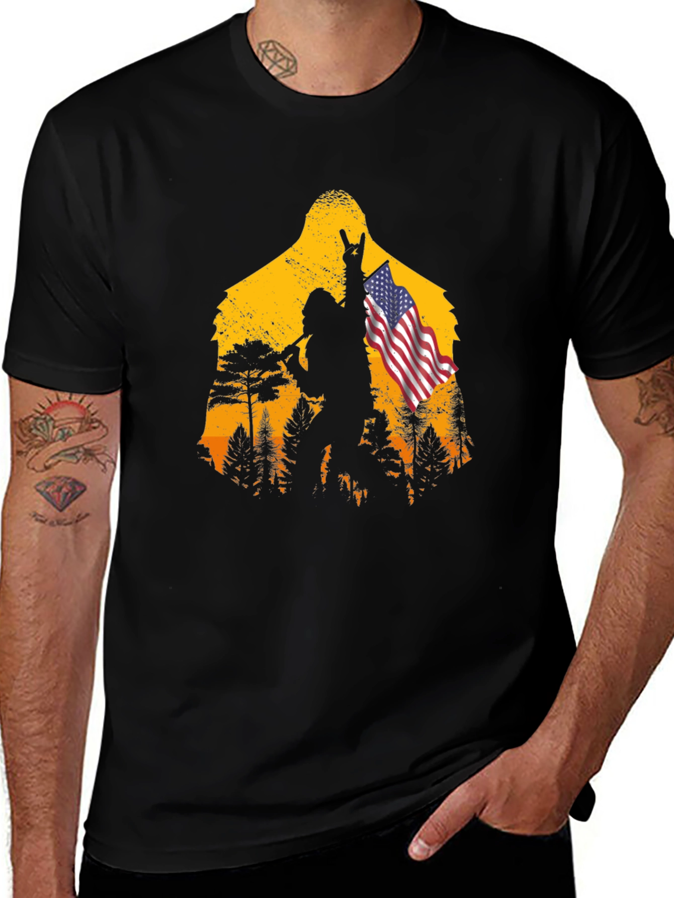 Bigfoot USA T-Shirt - Rock On!
