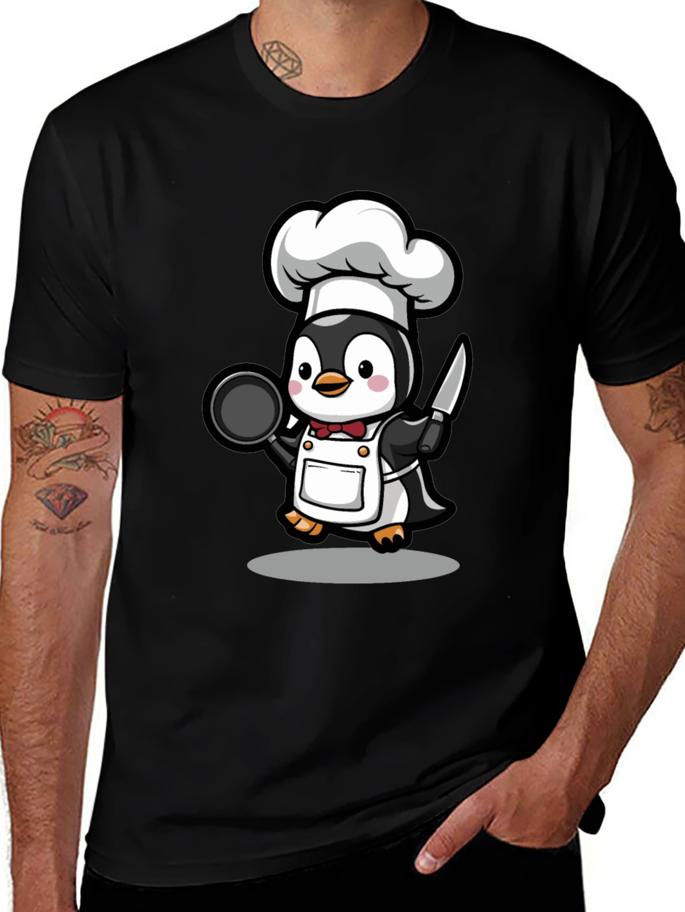 Variant 2 of Chef Penguin Graphic T-Shirt