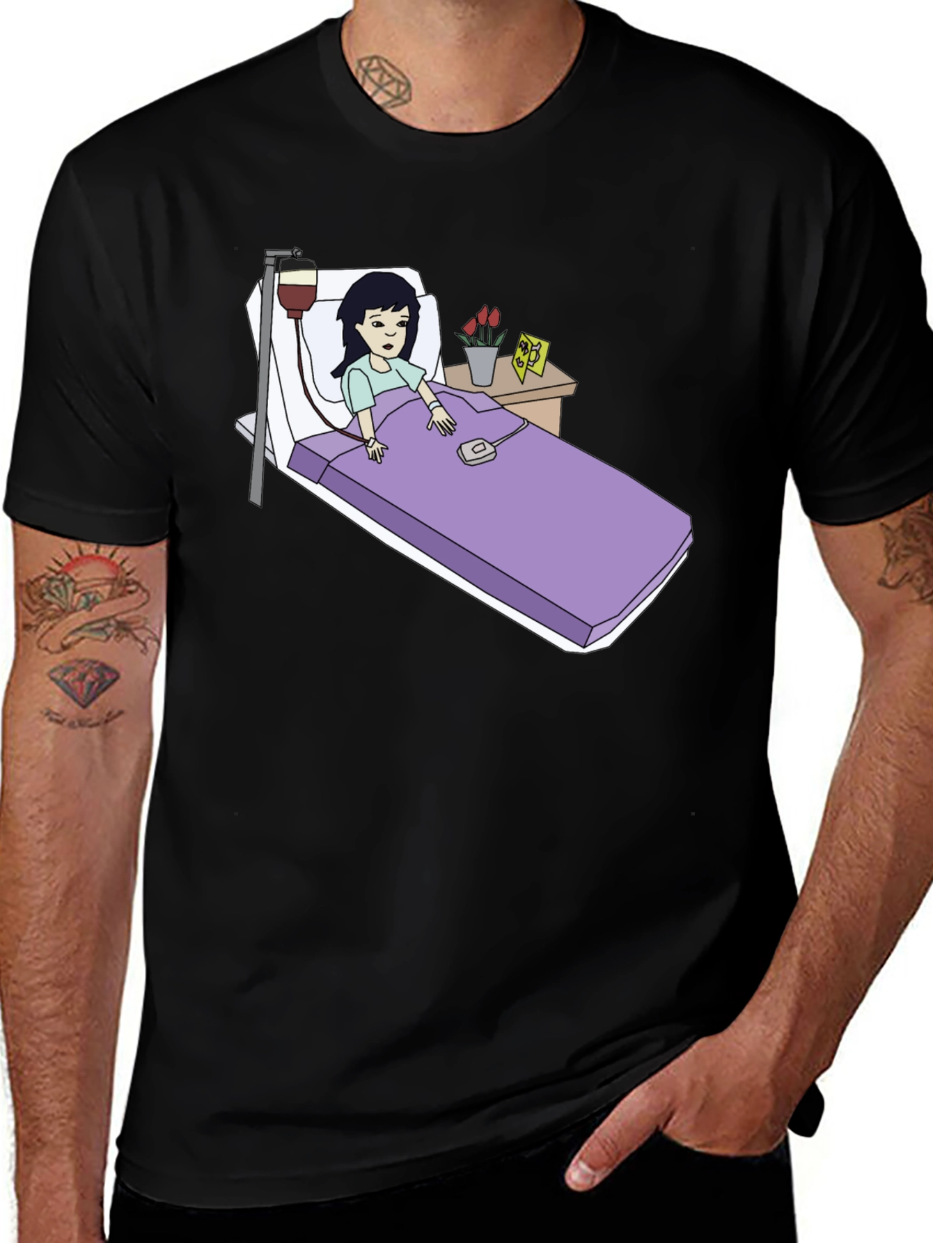 Variant 7 of Humorous Cartoon Graphic T-Shirt - Unisex