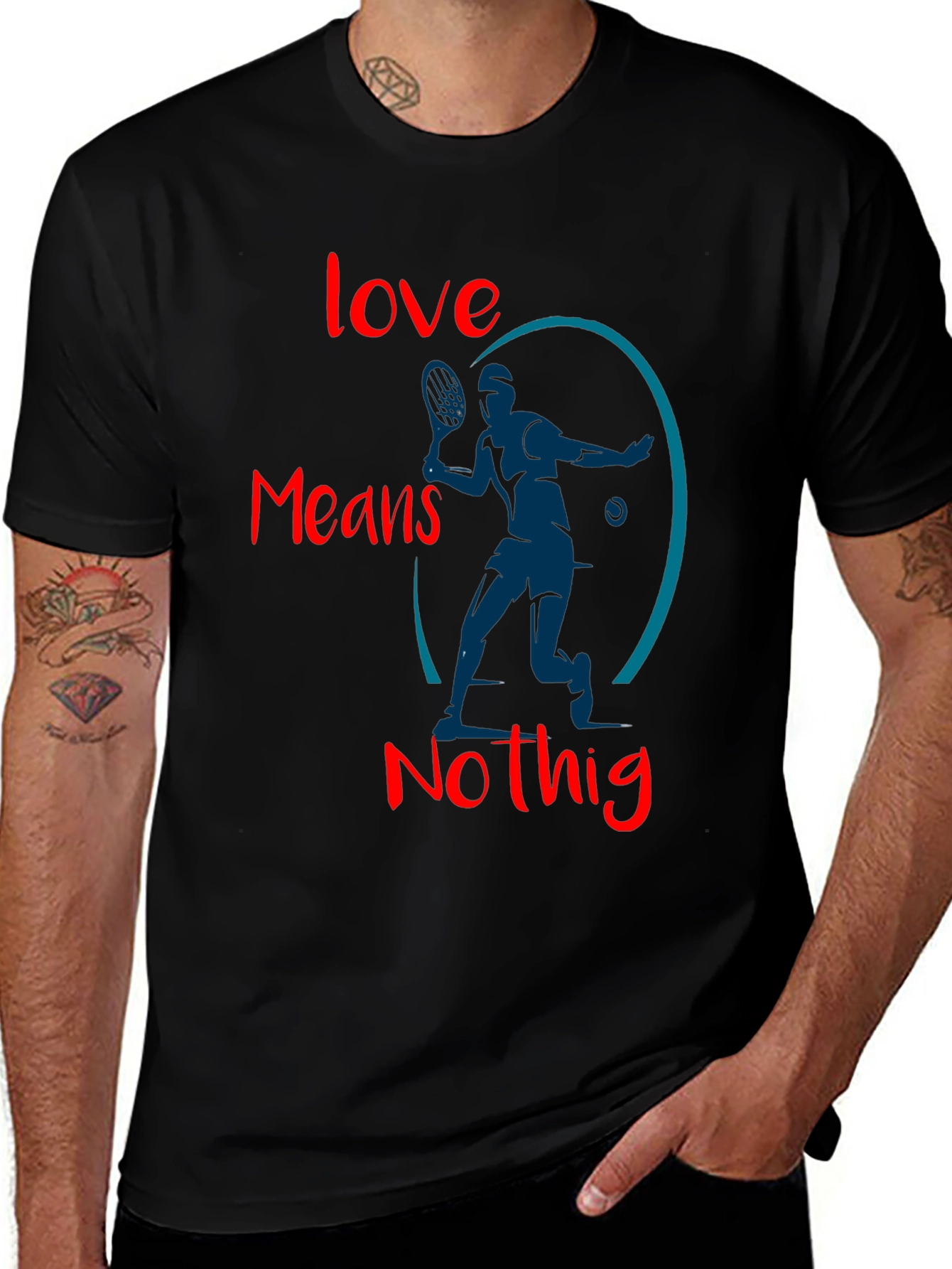 Variant 28 of Love Means Nothing Tennis T-Shirt