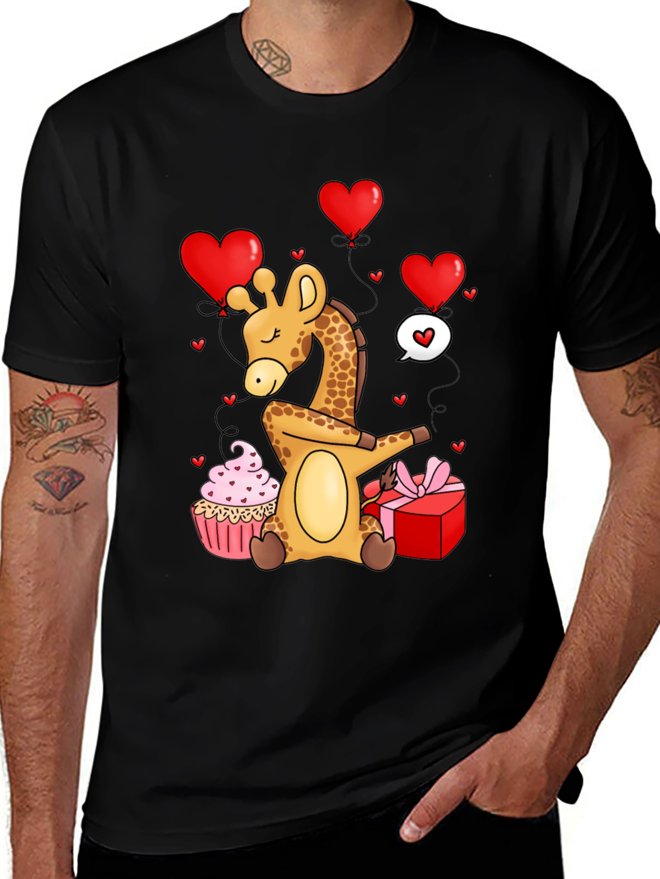 Variant 12 of Valentine's Giraffe T-Shirt
