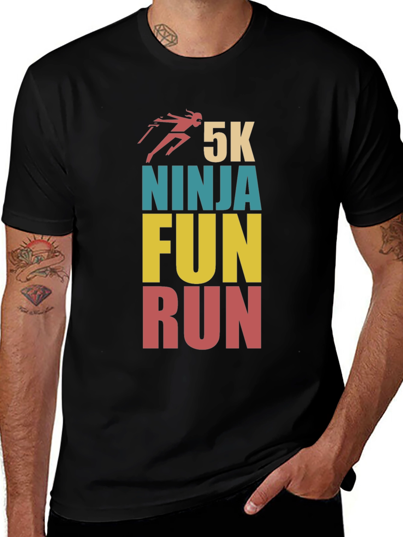 Variant 10 of 5K Ninja Fun Run Graphic T-Shirt