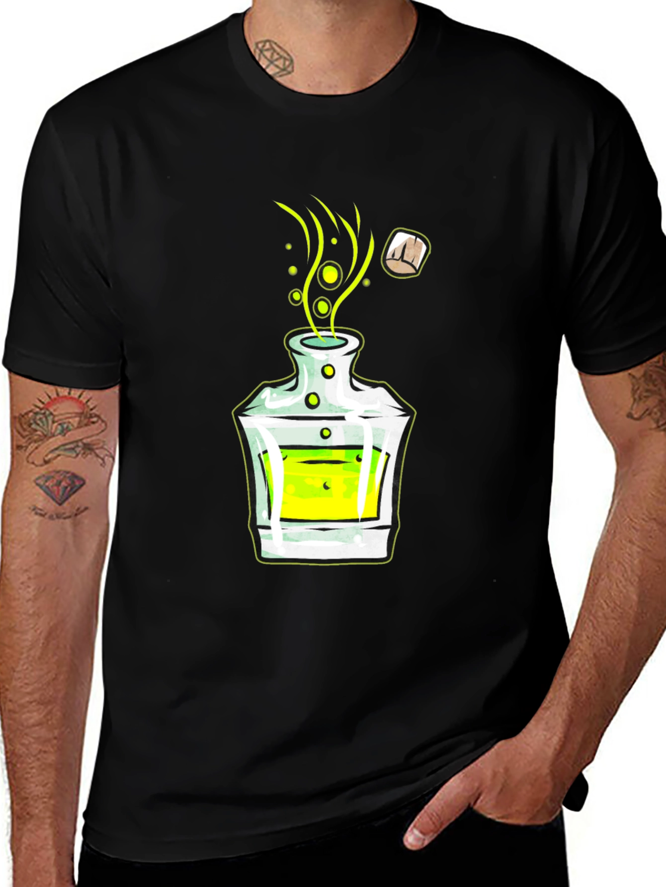 Potion Graphic T-Shirt - Black