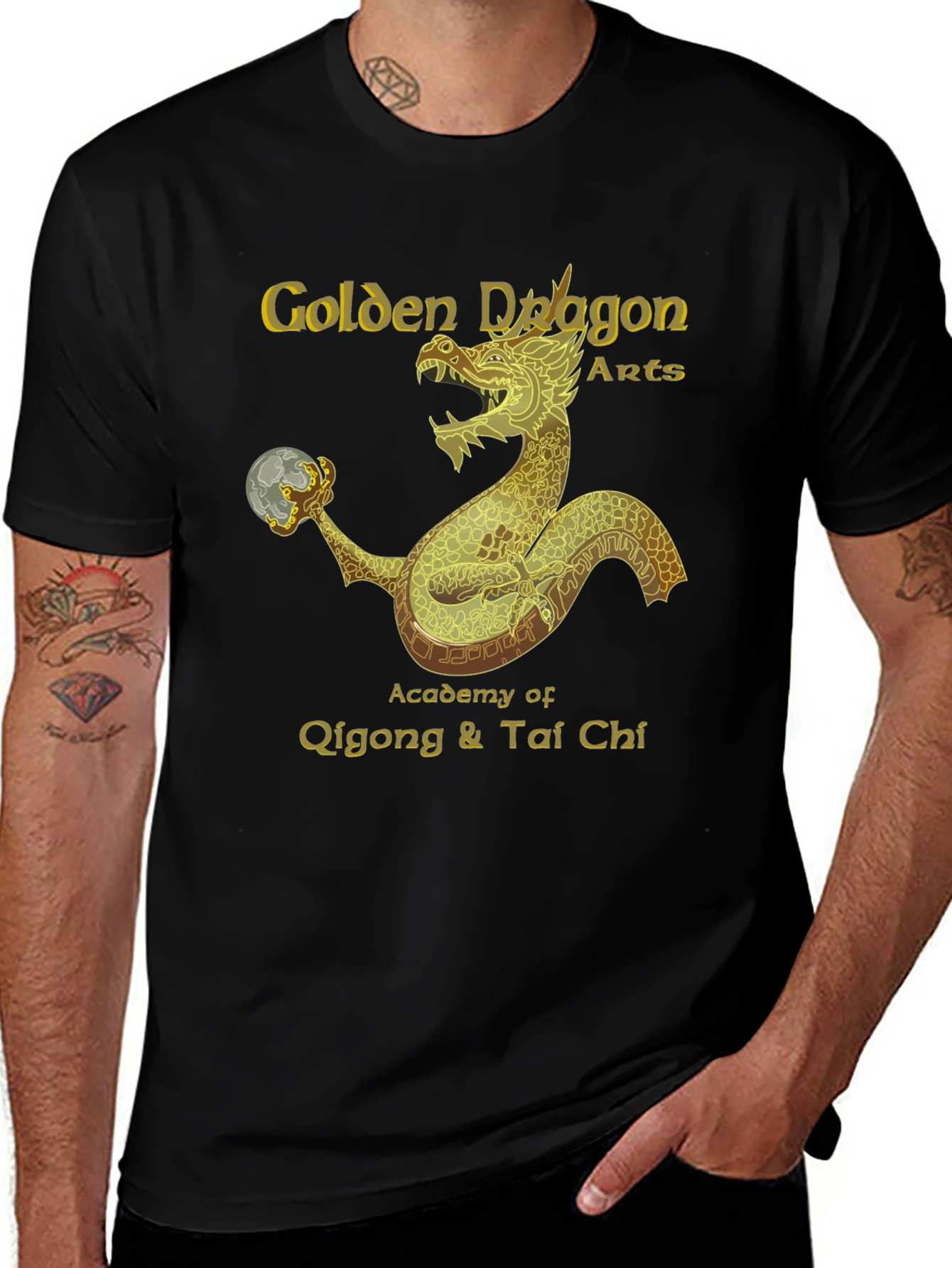 Variant 3 of Golden Dragon Arts Qigong & Tai Chi T-Shirt