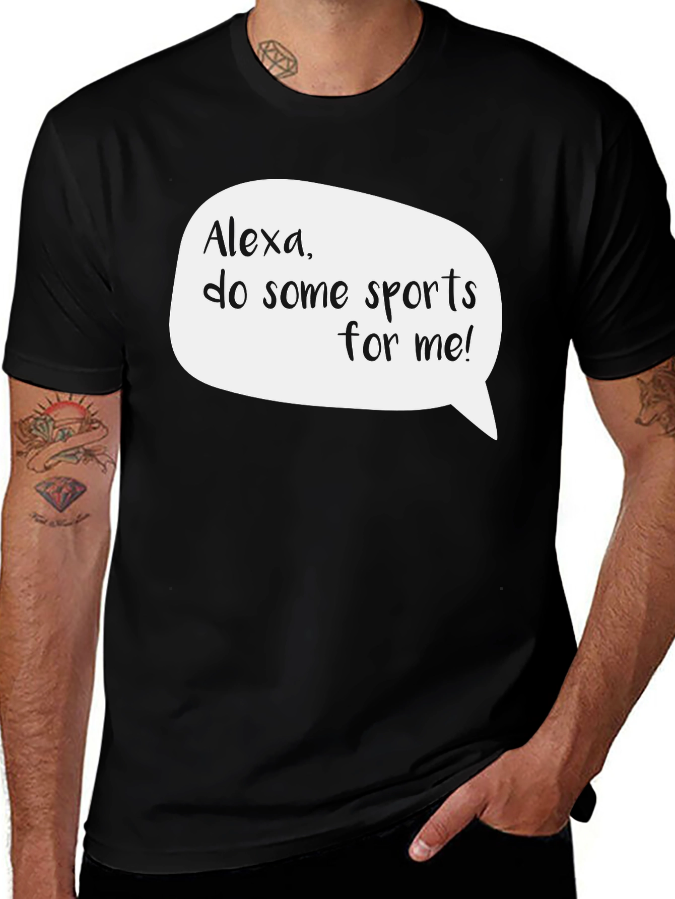 Variant 30 of Alexa Do Some Sports T-Shirt - Funny Novelty Tee