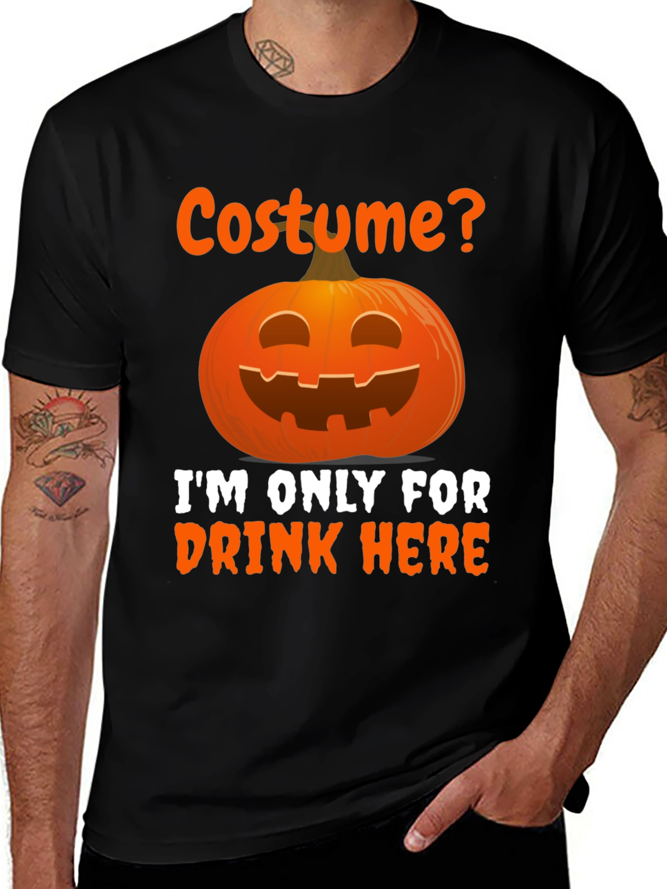Halloween Costume Drink Here T-Shirt