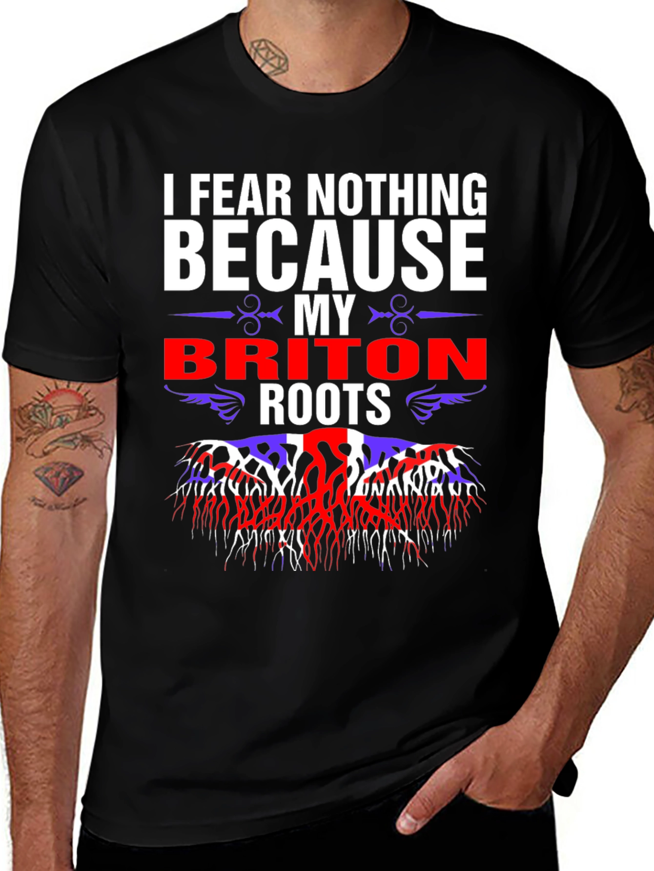 Variant 14 of I Fear Nothing Briton Roots Graphic Tee