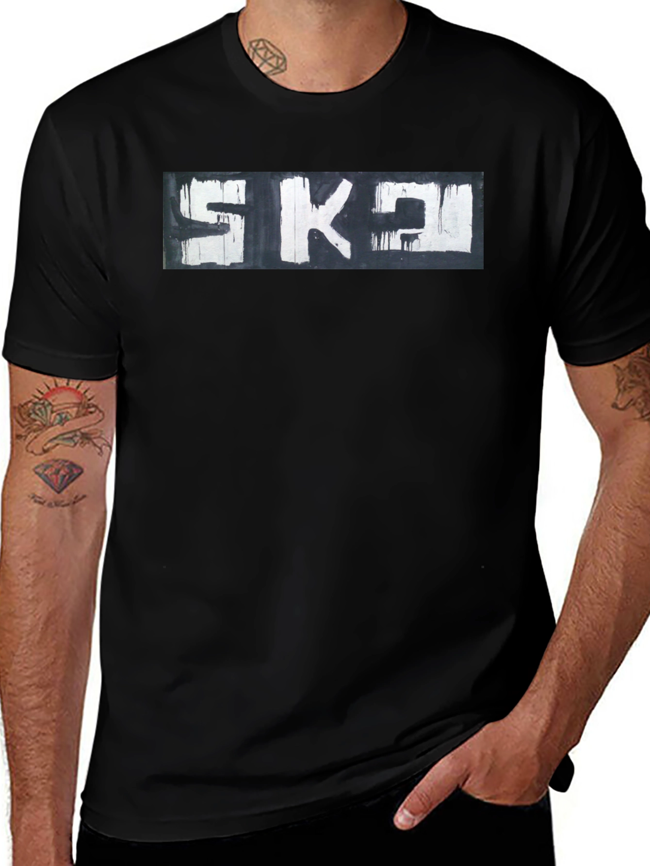 Variant 30 of Black SKA Graphic Tee - Cool & Casual