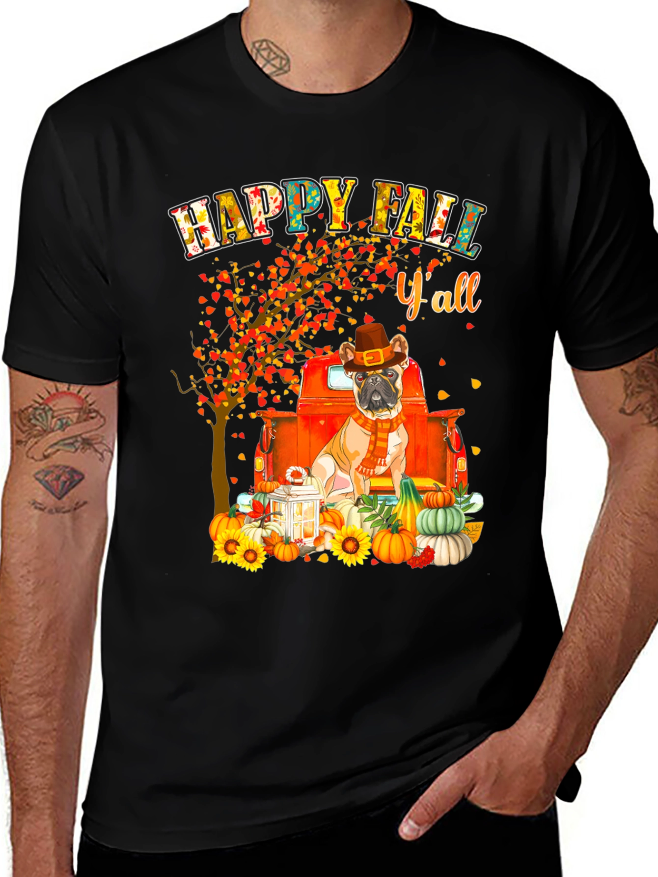Variant 7 of Happy Fall Y'all Dog T-Shirt