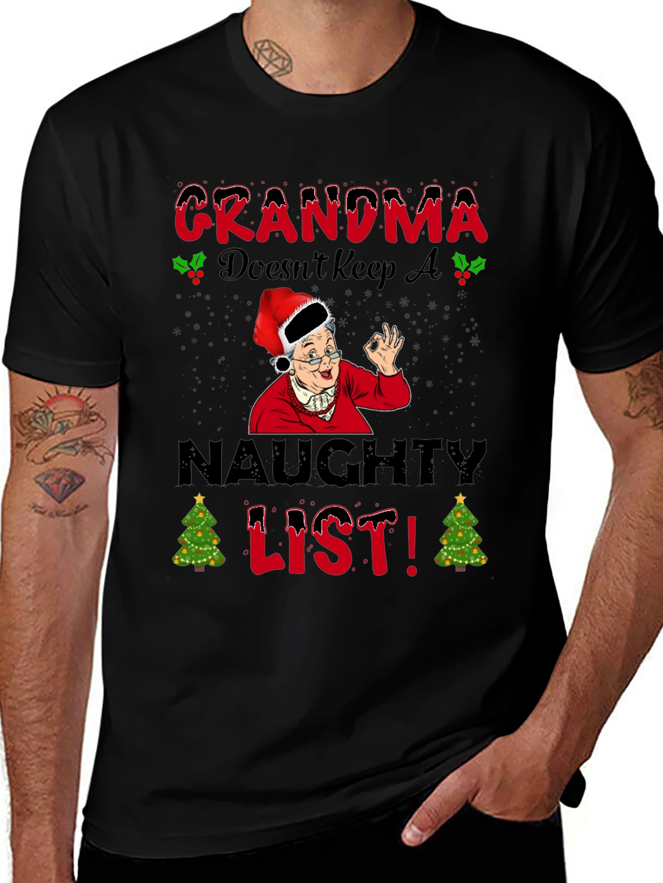 Grandma Naughty List T-Shirt