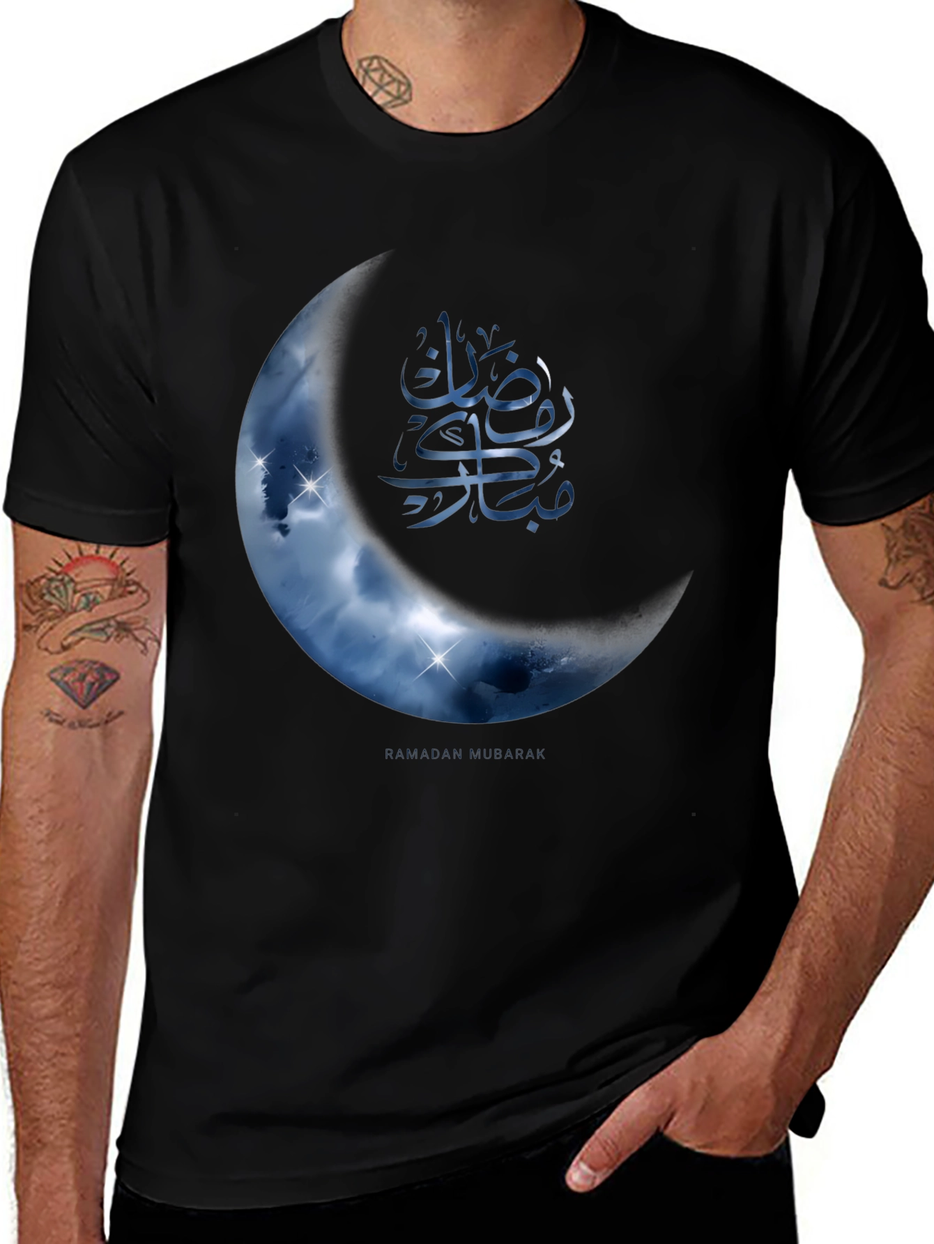 Ramadan Mubarak Crescent Moon T-Shirt
