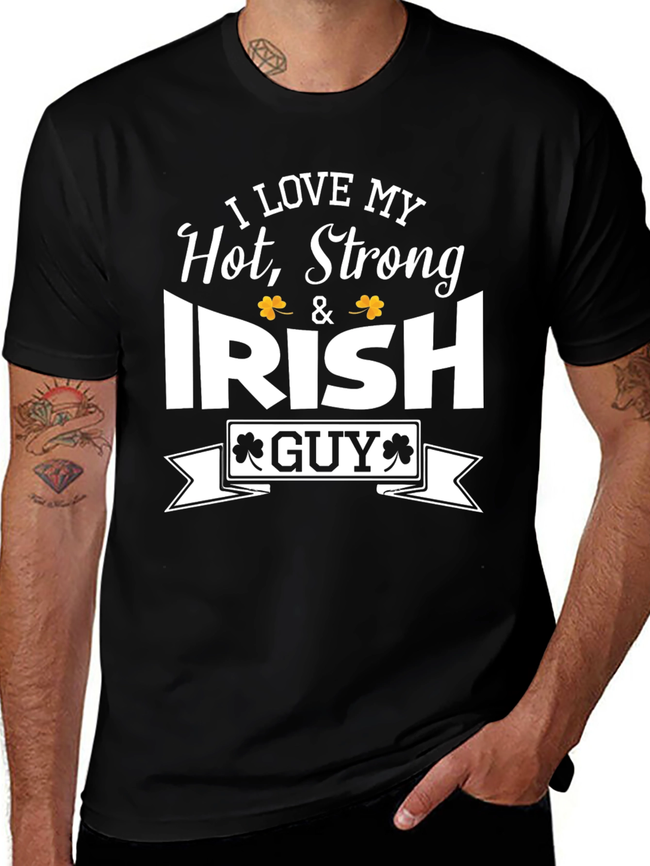 Variant 9 of I Love My Hot, Strong, Irish Guy T-Shirt