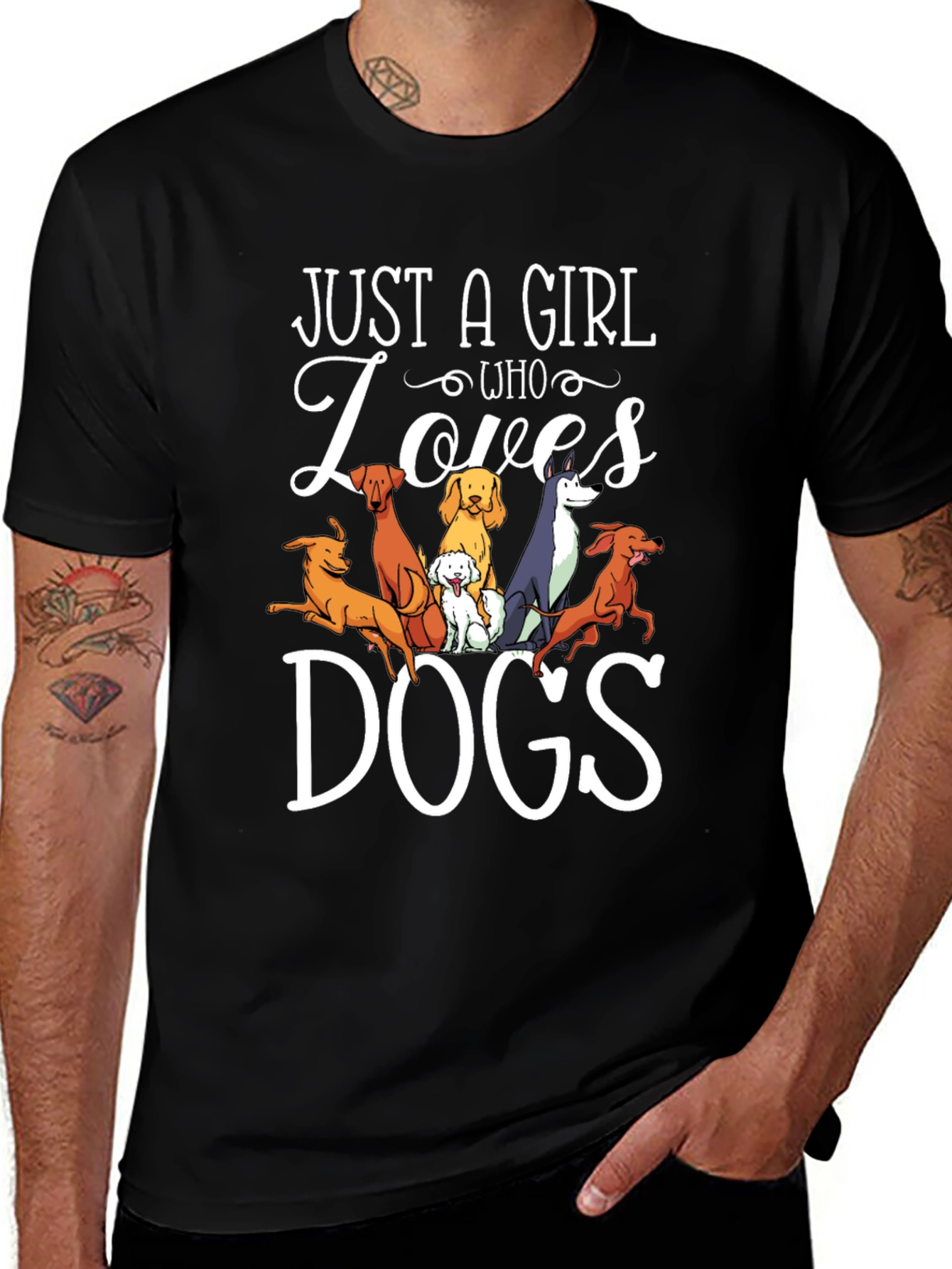 Variant 23 of Just a Girl Who Loves Dogs T-Shirt