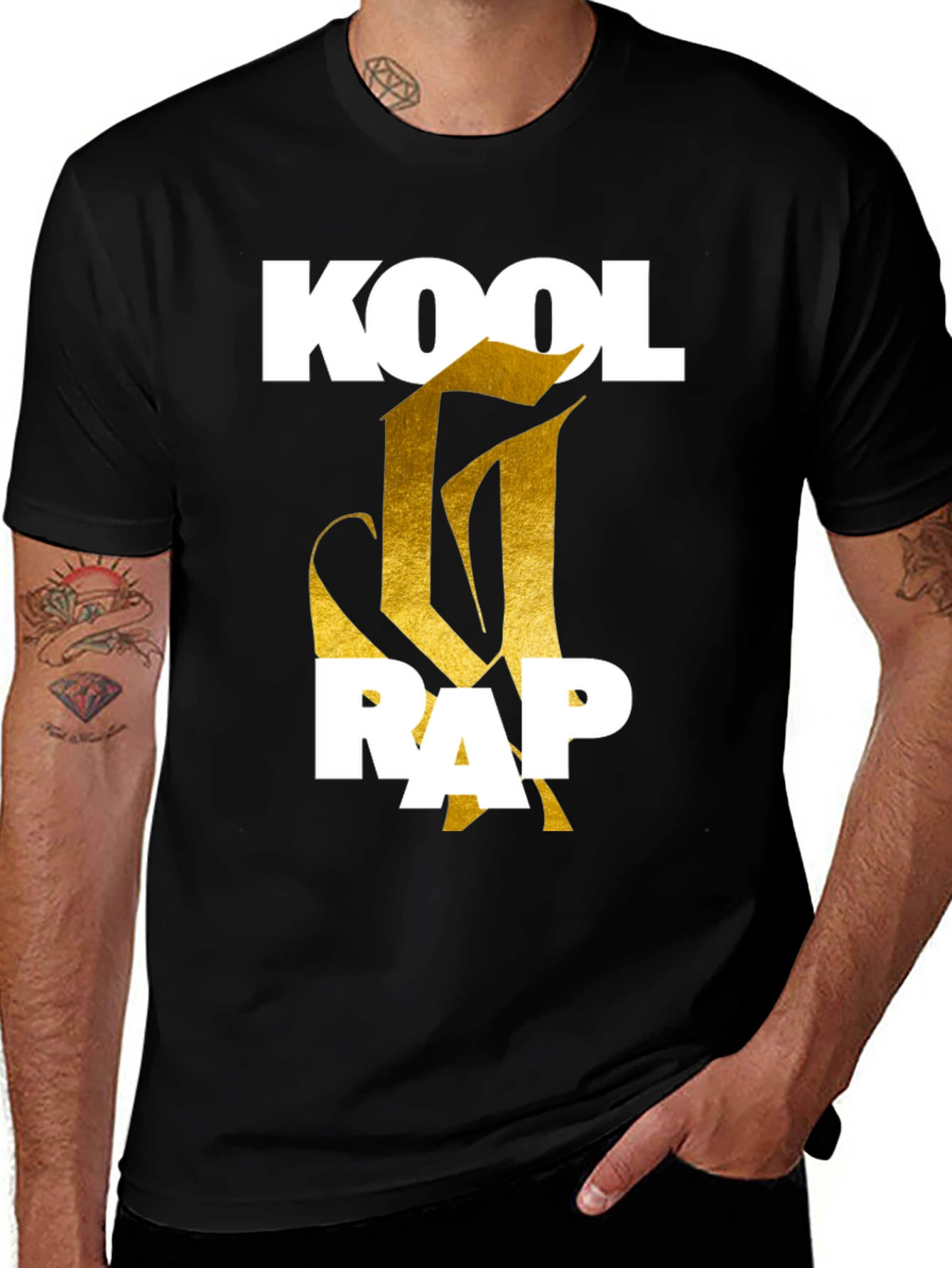 Variant 13 of Kool Rap Graphic Tee - Classic Black