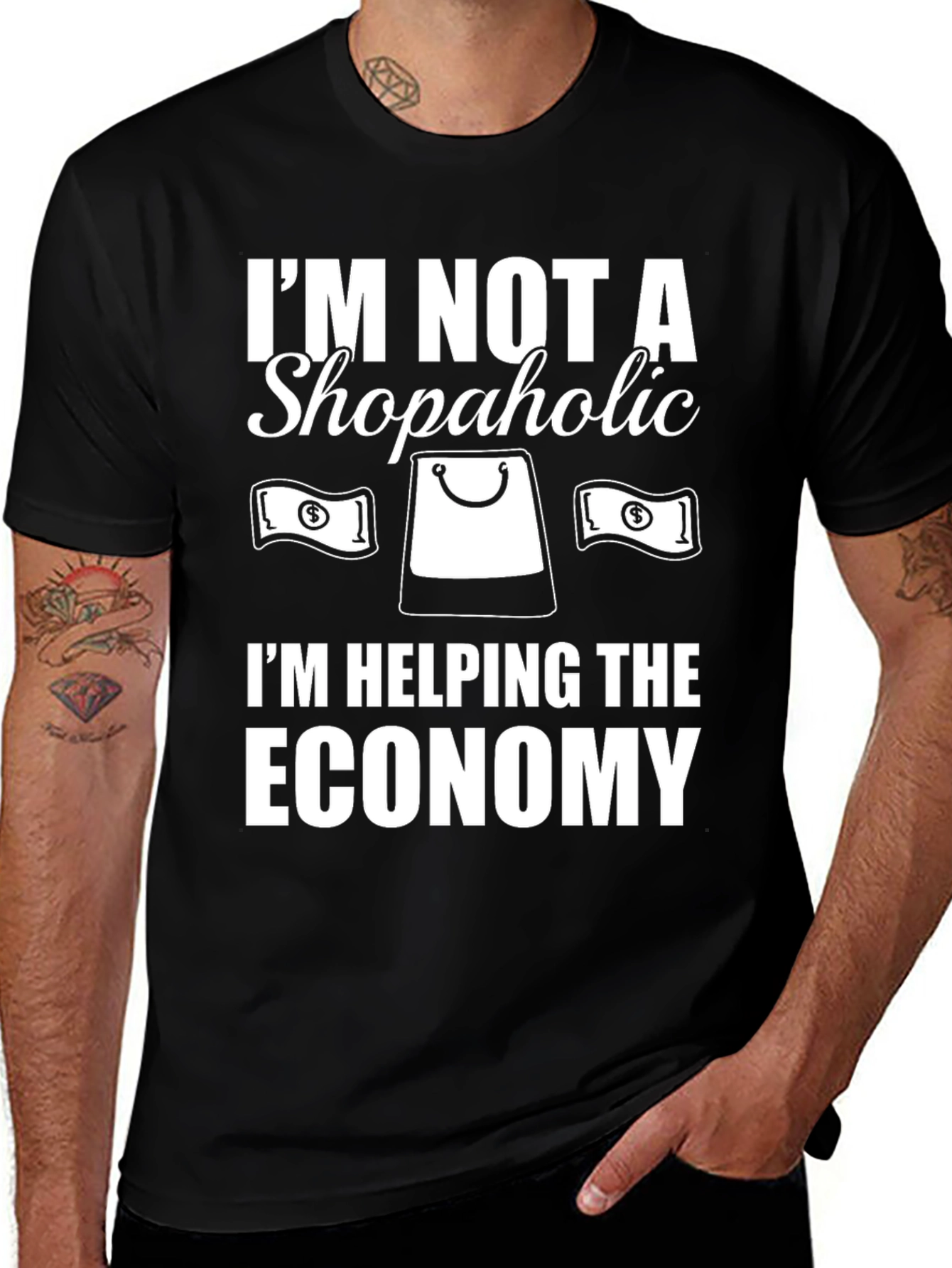 Funny Shopaholic Economy T-Shirt
