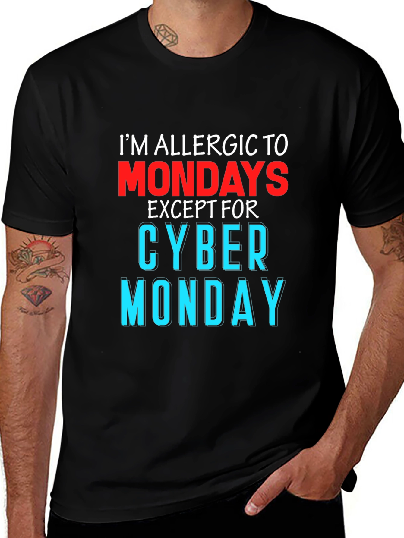 Variant 20 of Funny I'm Allergic to Mondays T-Shirt