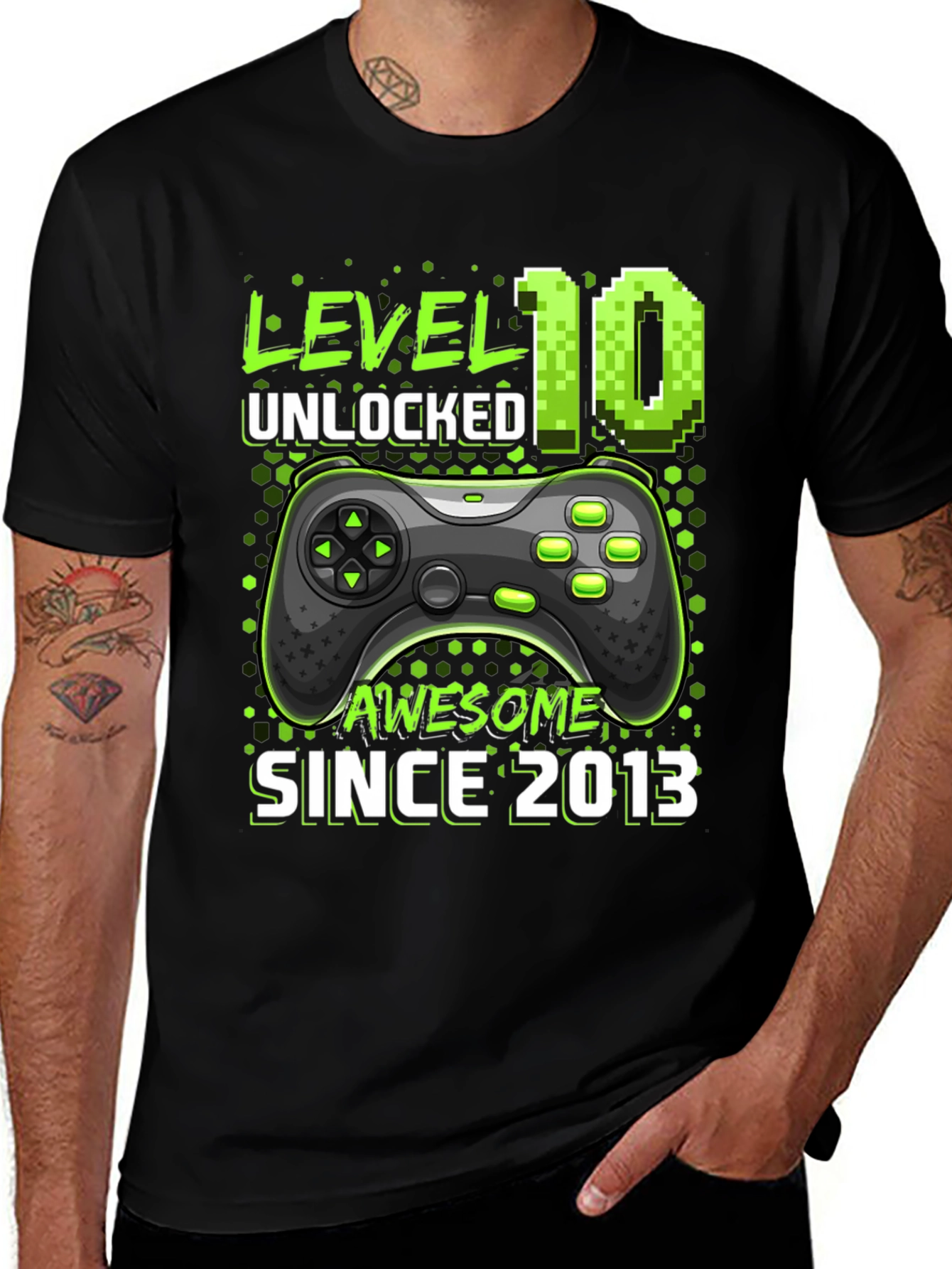 Level 10 Unlocked Gamer Birthday T-Shirt