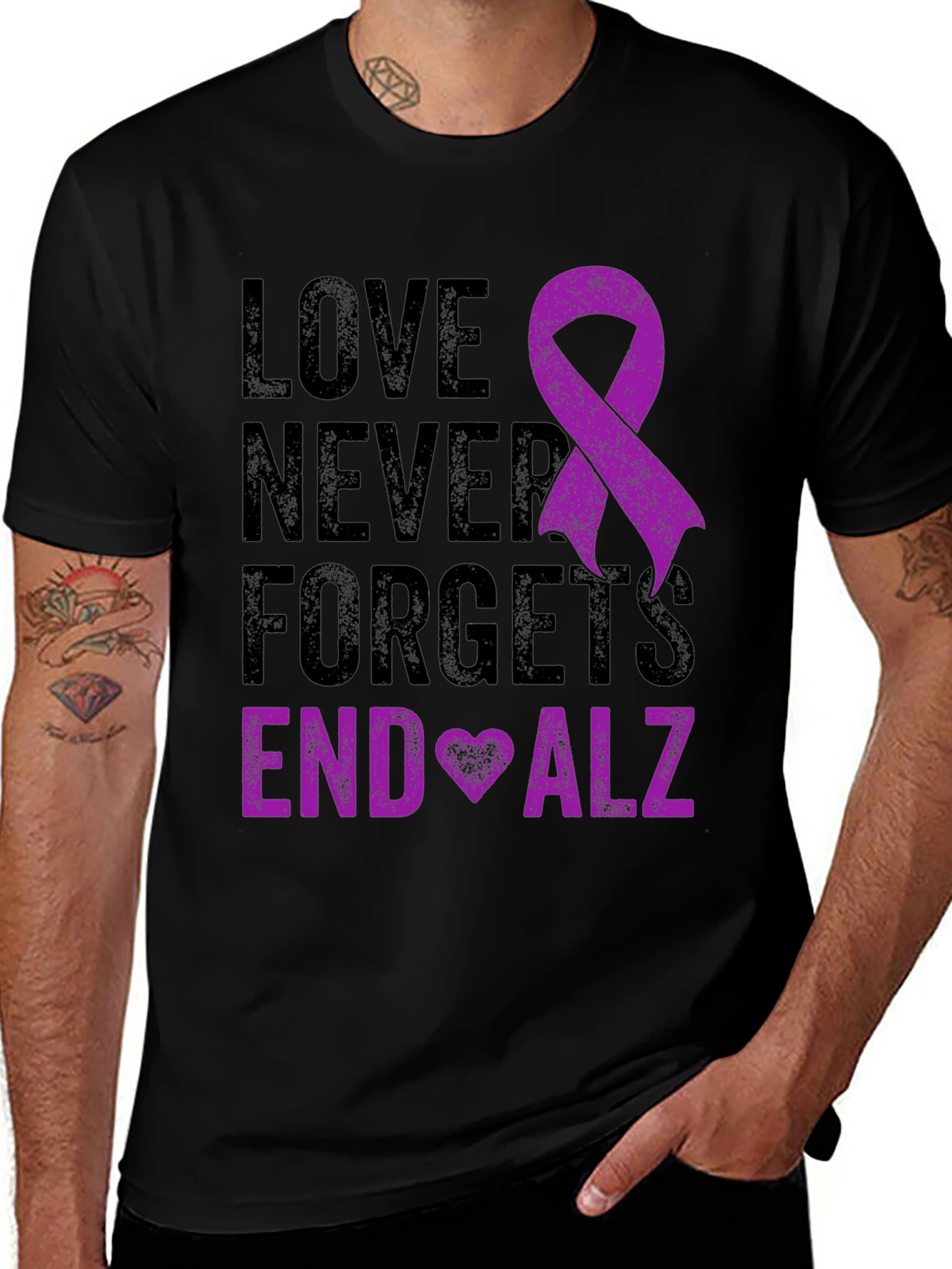 Variant 24 of Love Never Forgets End Alz T-Shirt