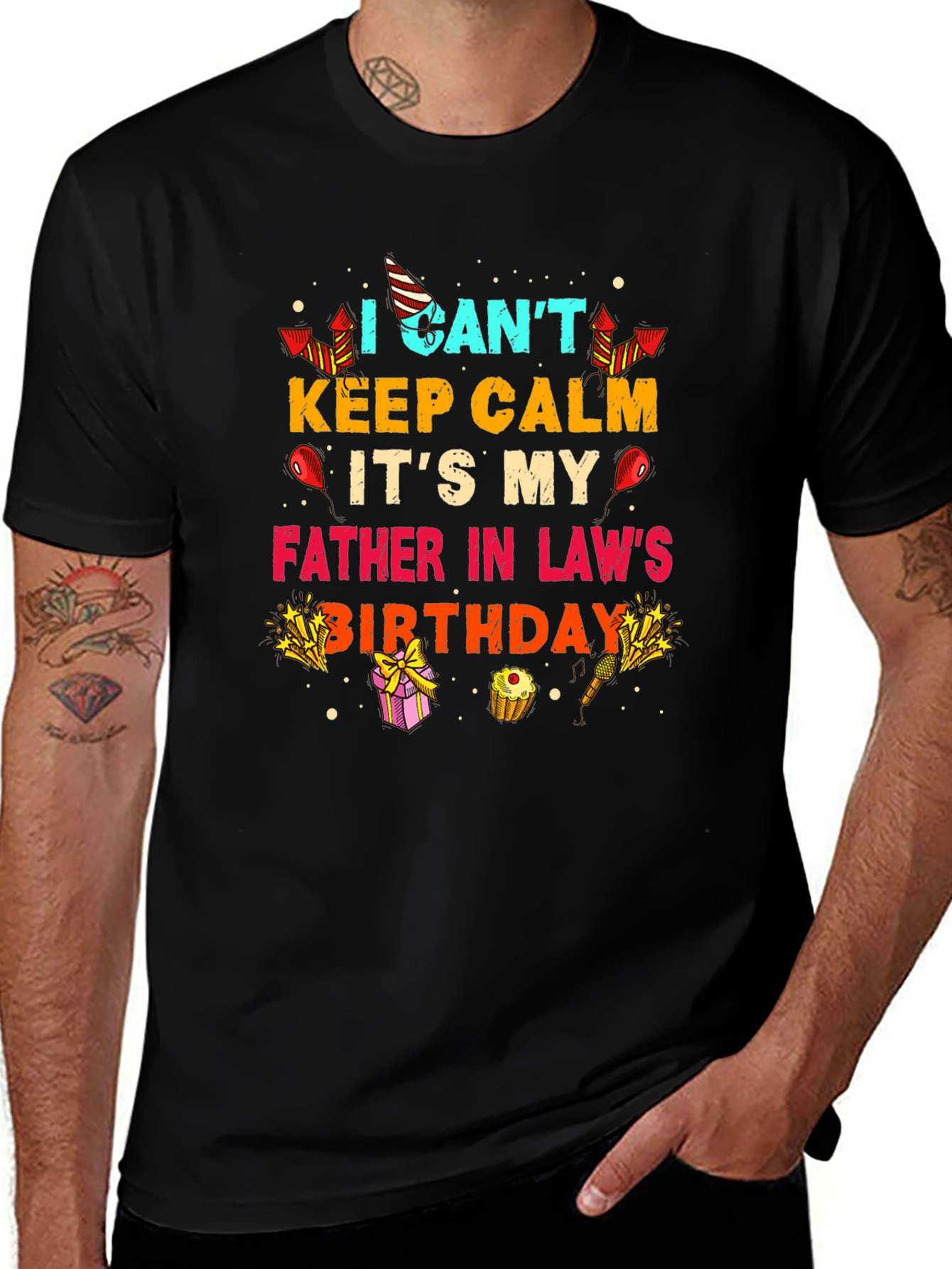 Variant 22 of Father-in-Law Birthday Celebration T-Shirt