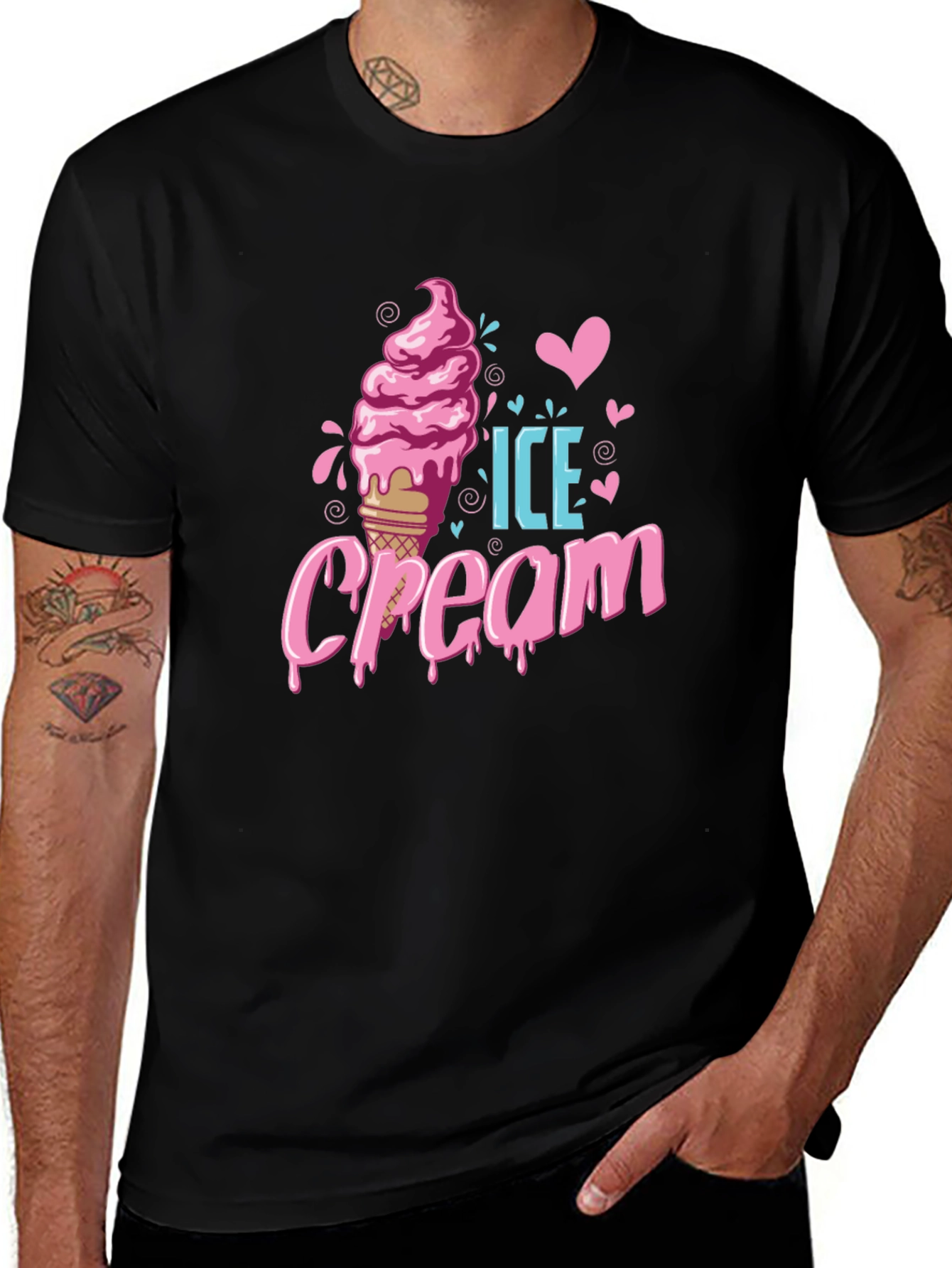 Variant 12 of Ice Cream Graphic Tee - Fun Summer Style