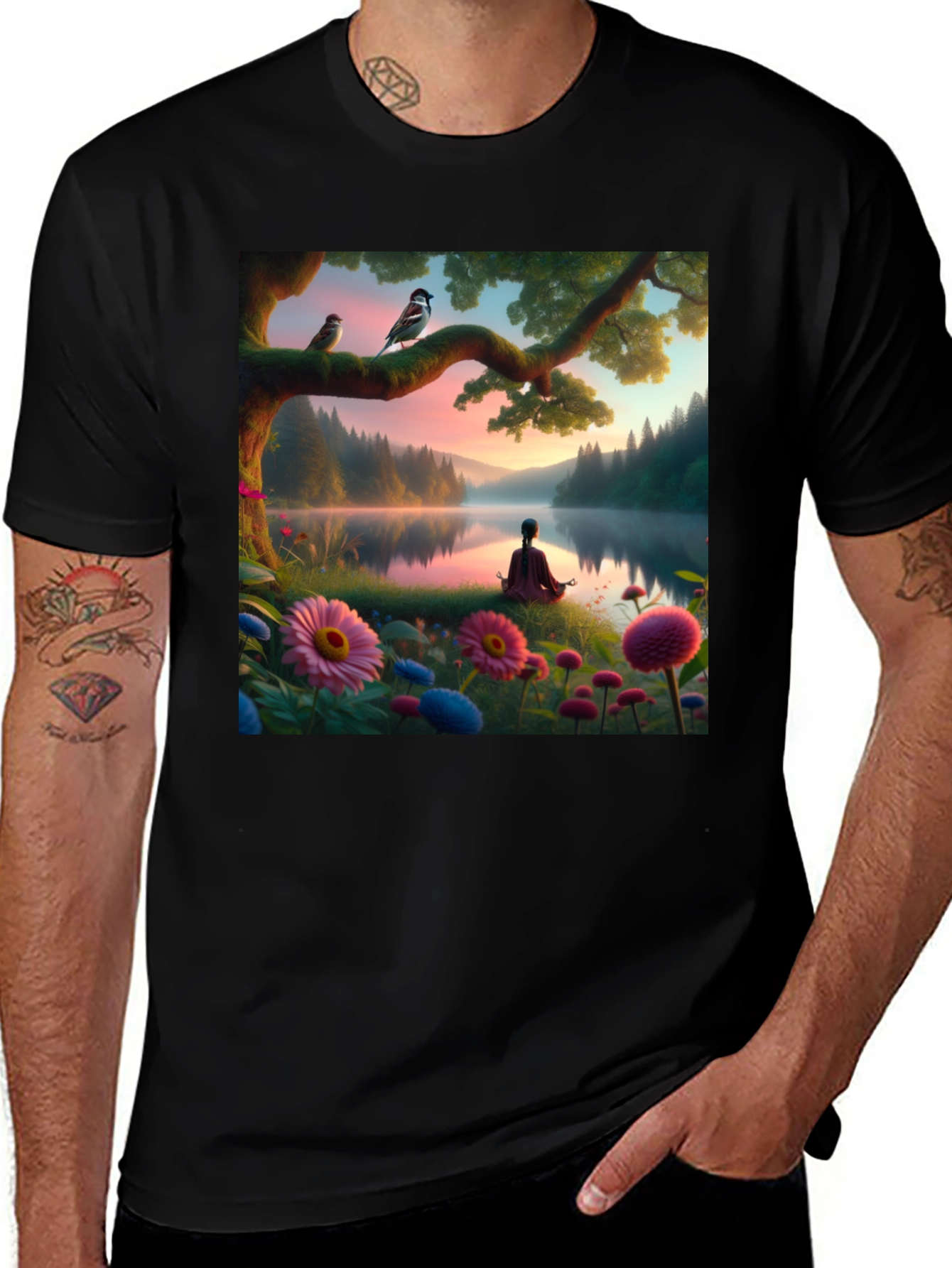 Variant 19 of Nature's Serenity Graphic Tee