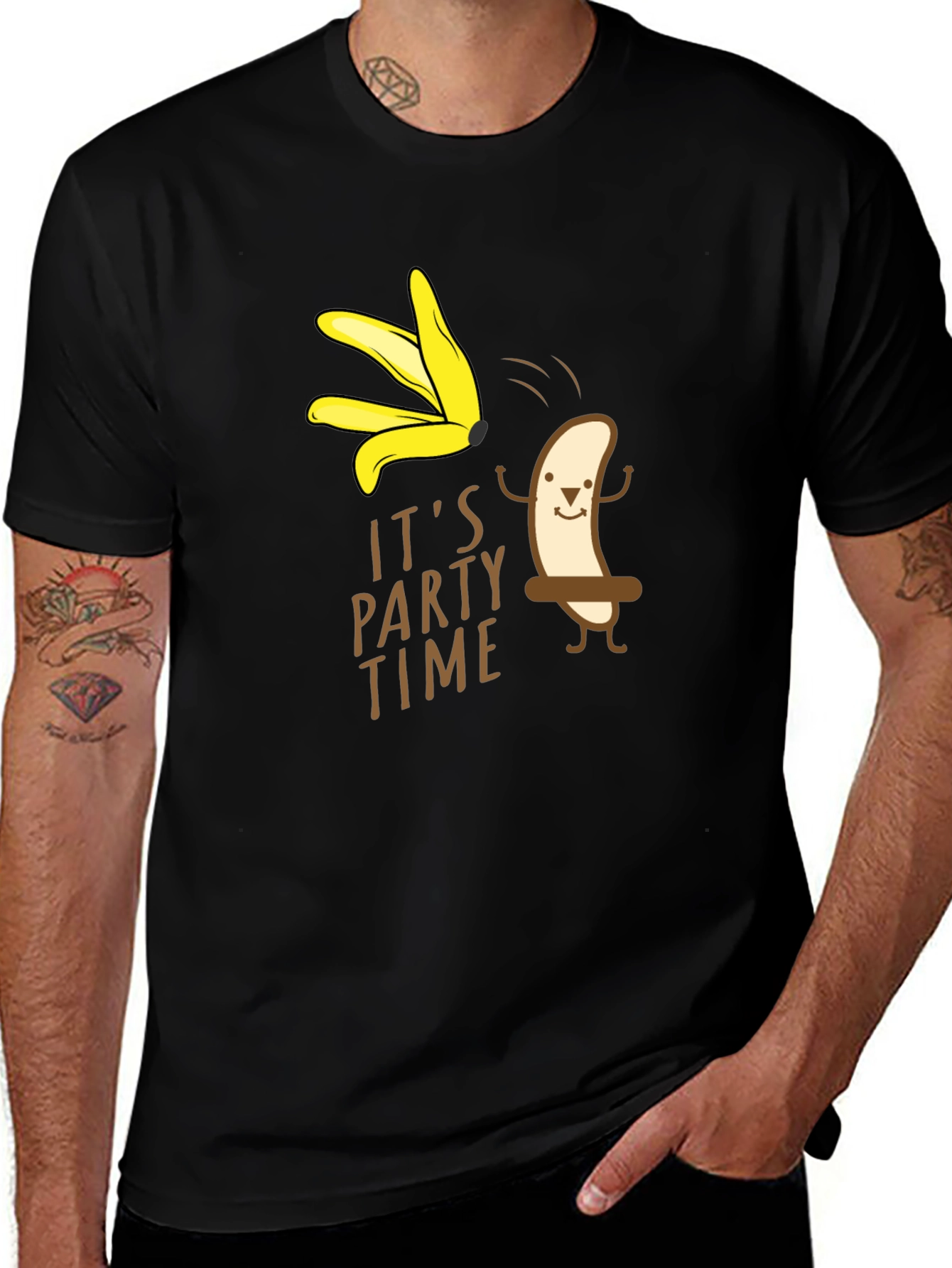 Variant 17 of It's Party Time Banana Graphic T-Shirt