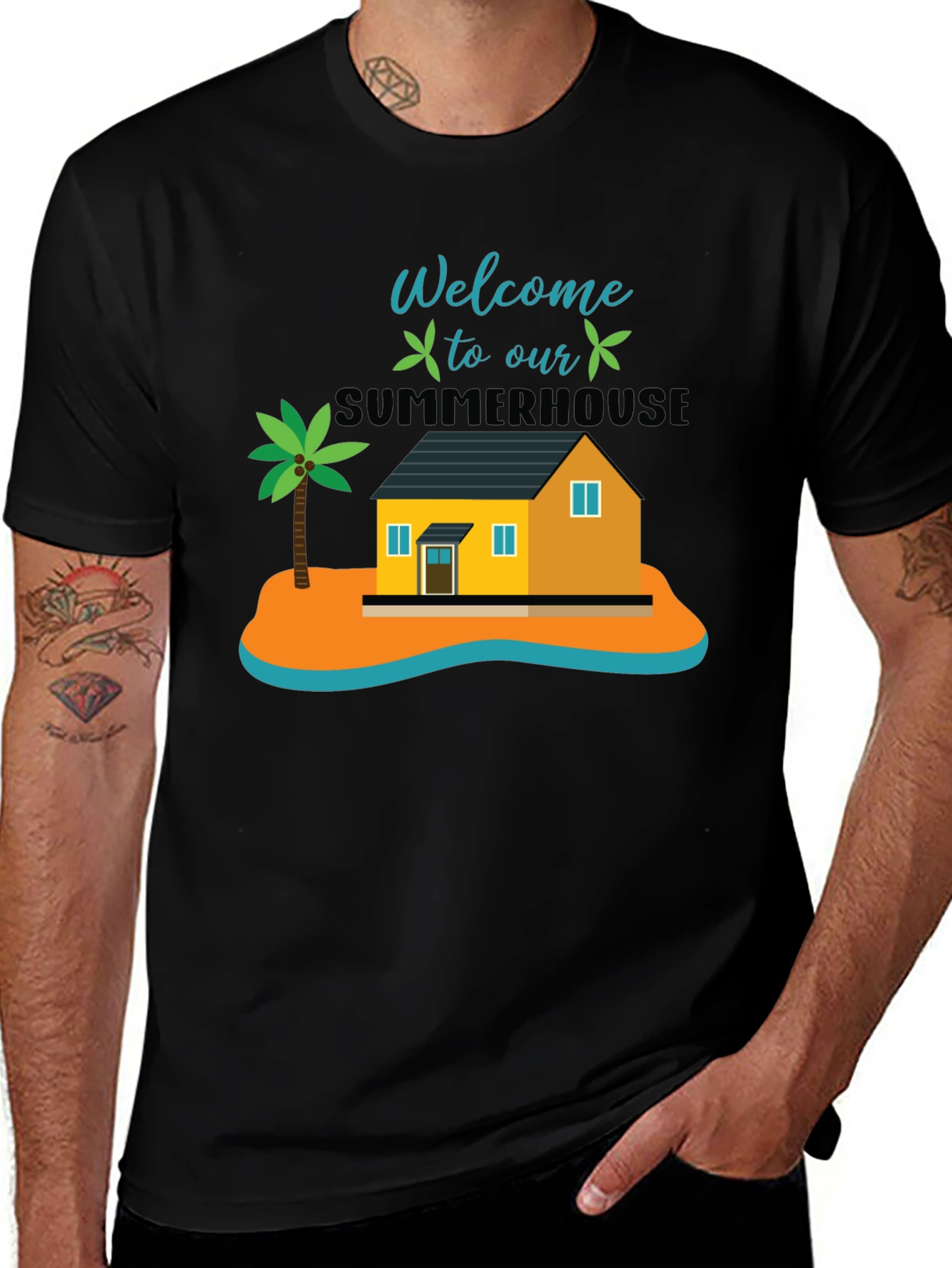 Variant 19 of Welcome to Our Summer House Graphic T-Shirt