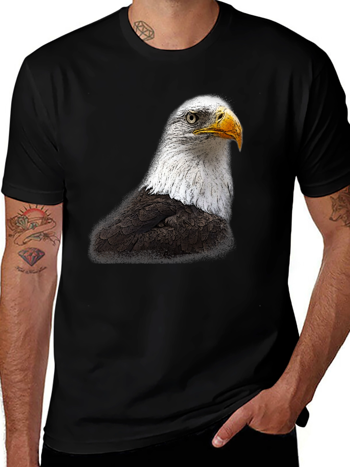 Variant 13 of Bald Eagle Graphic T-Shirt