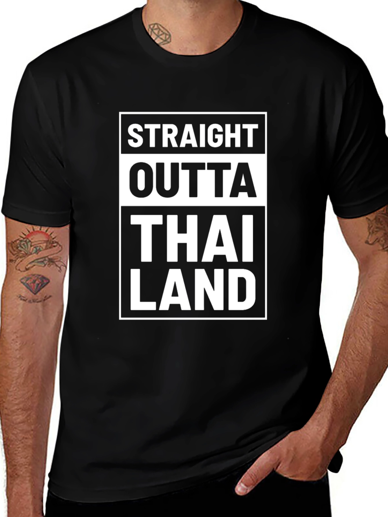 Straight Outta Thailand T-Shirt - Funny Travel Tee